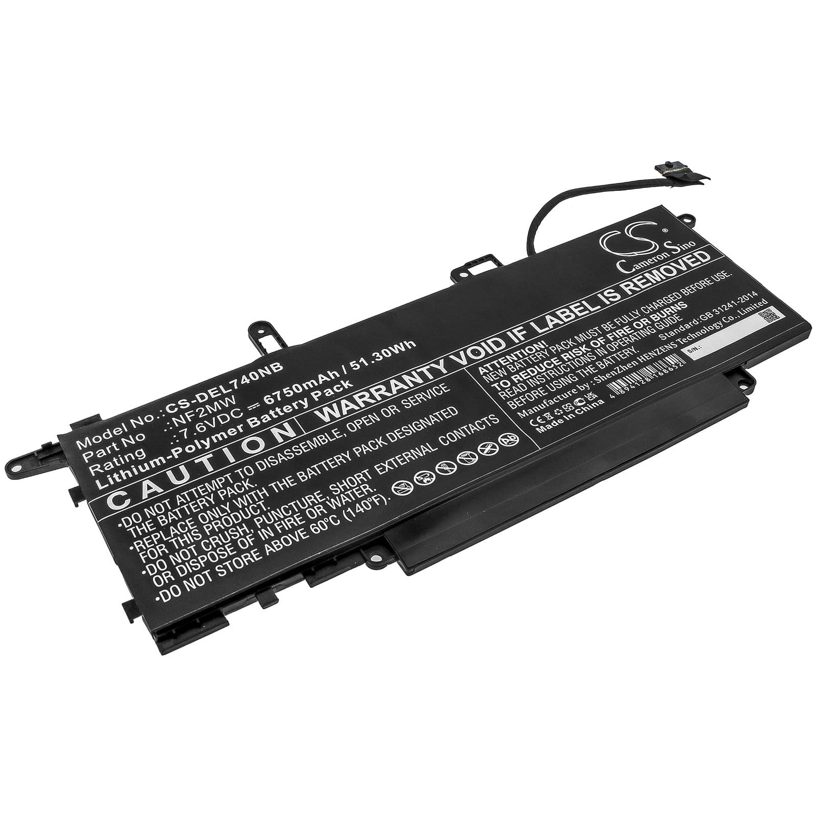 Replacement Battery for Dell Latitude 7310 2-in-1 - CS-DEL740NB-1.jpg