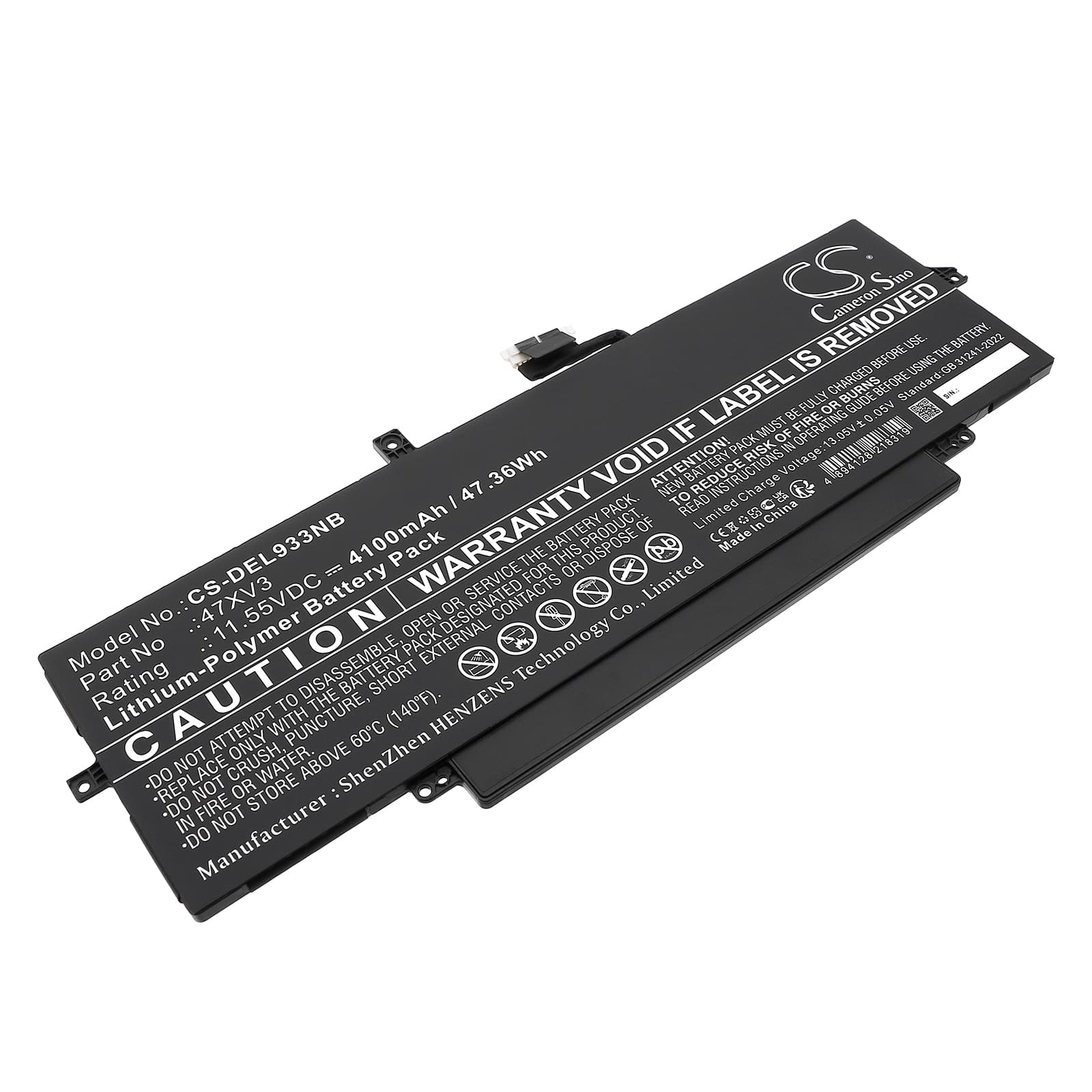 Replacement Battery for Dell Latitude 9330 - CS-DEL933NB-1.jpg