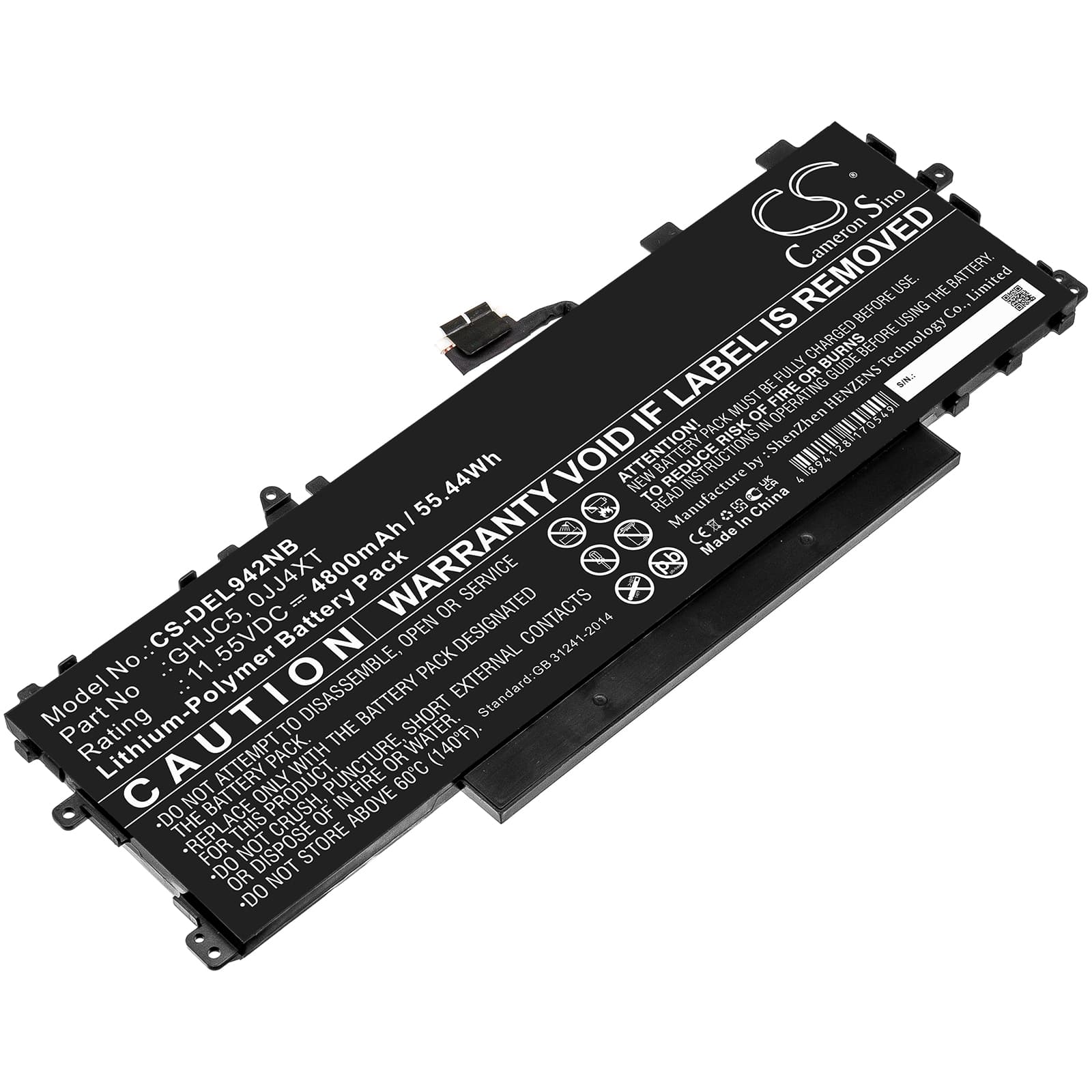 Replacement Battery for Dell Latitude 9420 2-in-1 - CS-DEL942NB-1.jpg