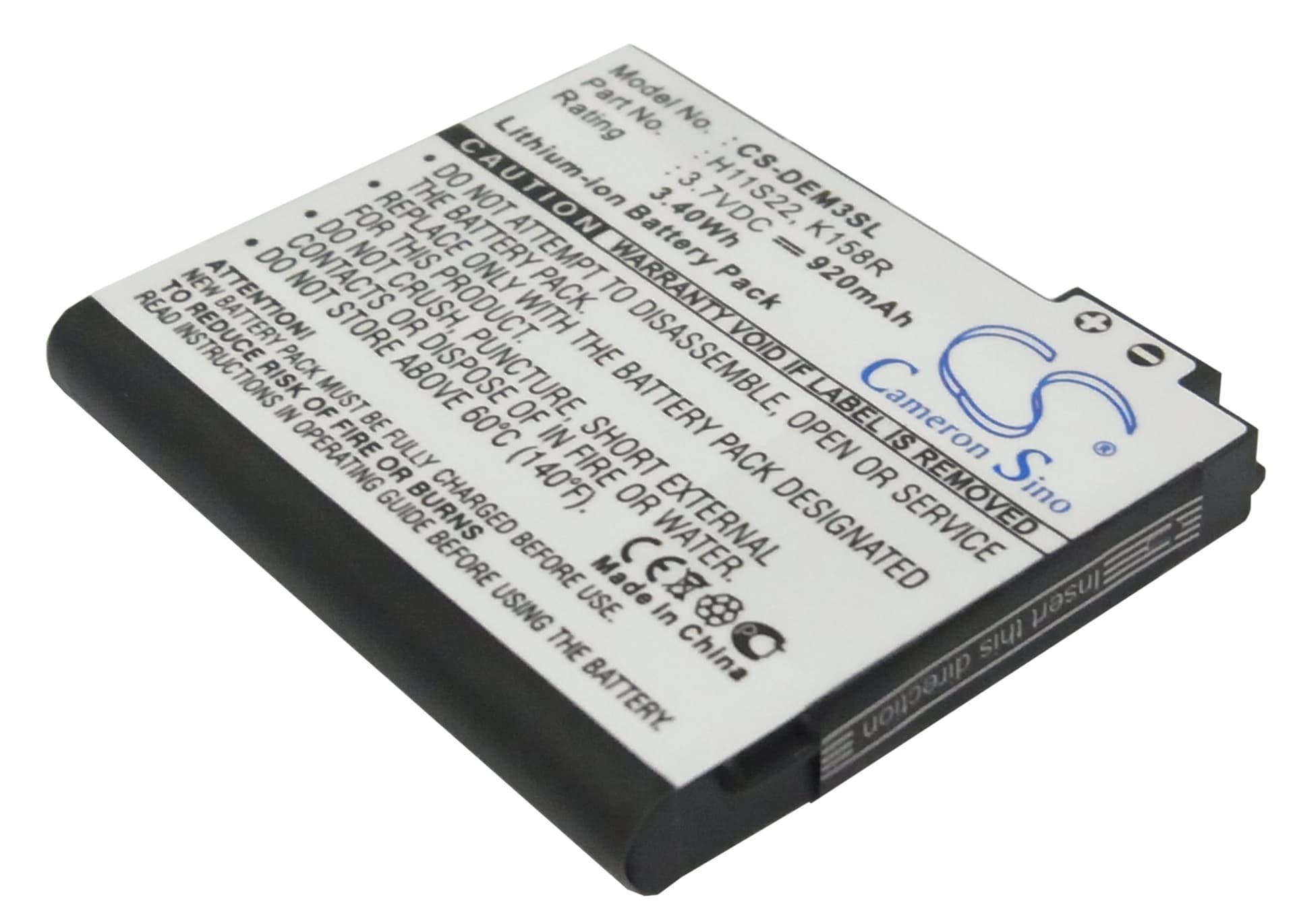Replacement Battery for Dell Mini 3 - CS-DEM3SL-1.jpg