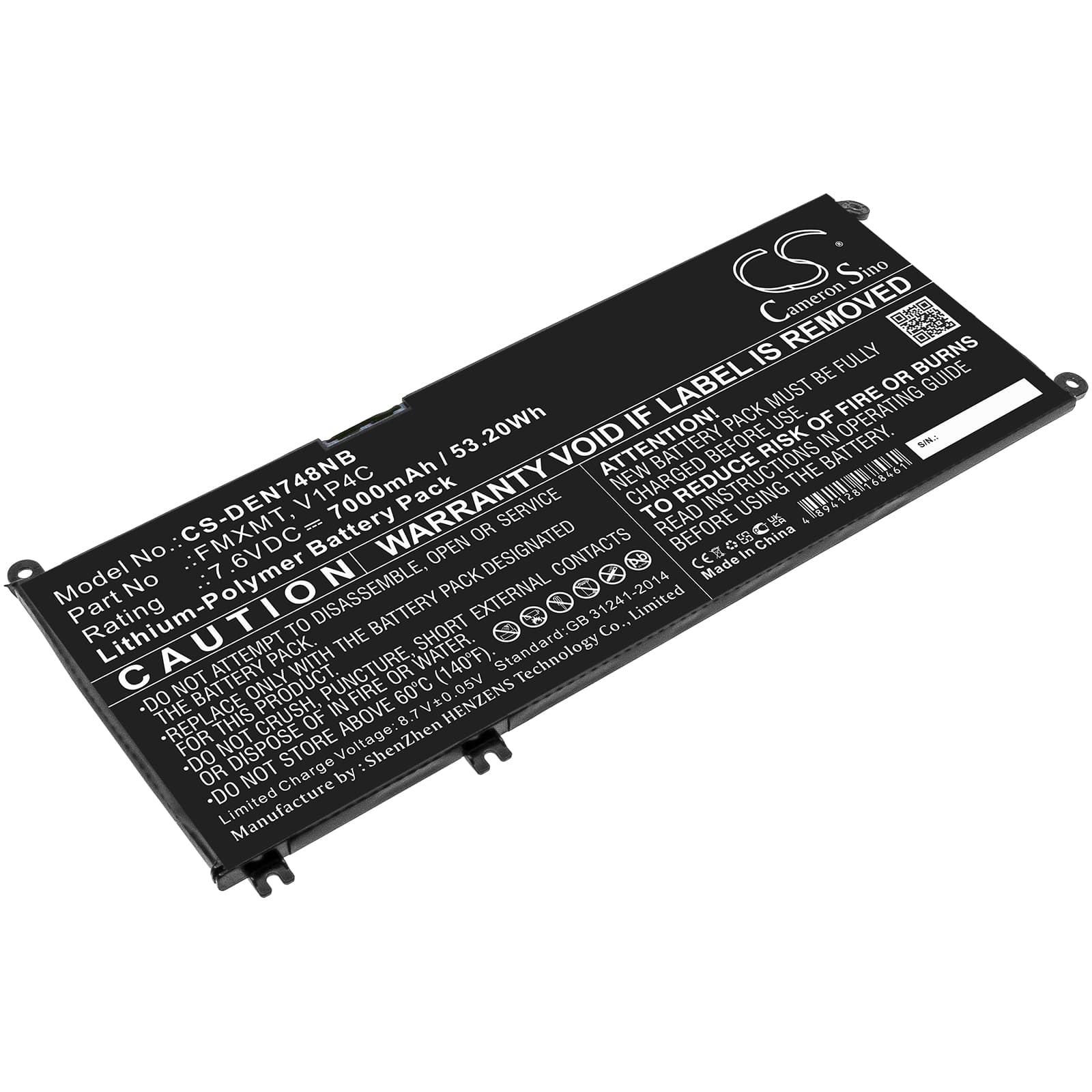 Replacement Battery for Dell Chromebook 13 3380-6TXJ4 - CS-DEN748NB-1.jpg
