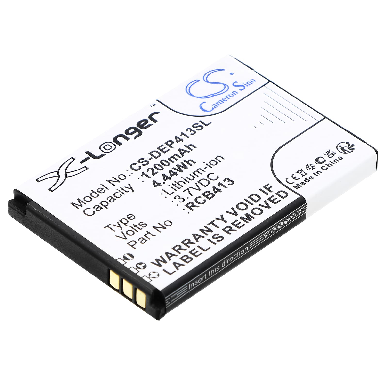 Replacement Battery for Doro Primo 406 - CS-DEP413SL-1.jpg