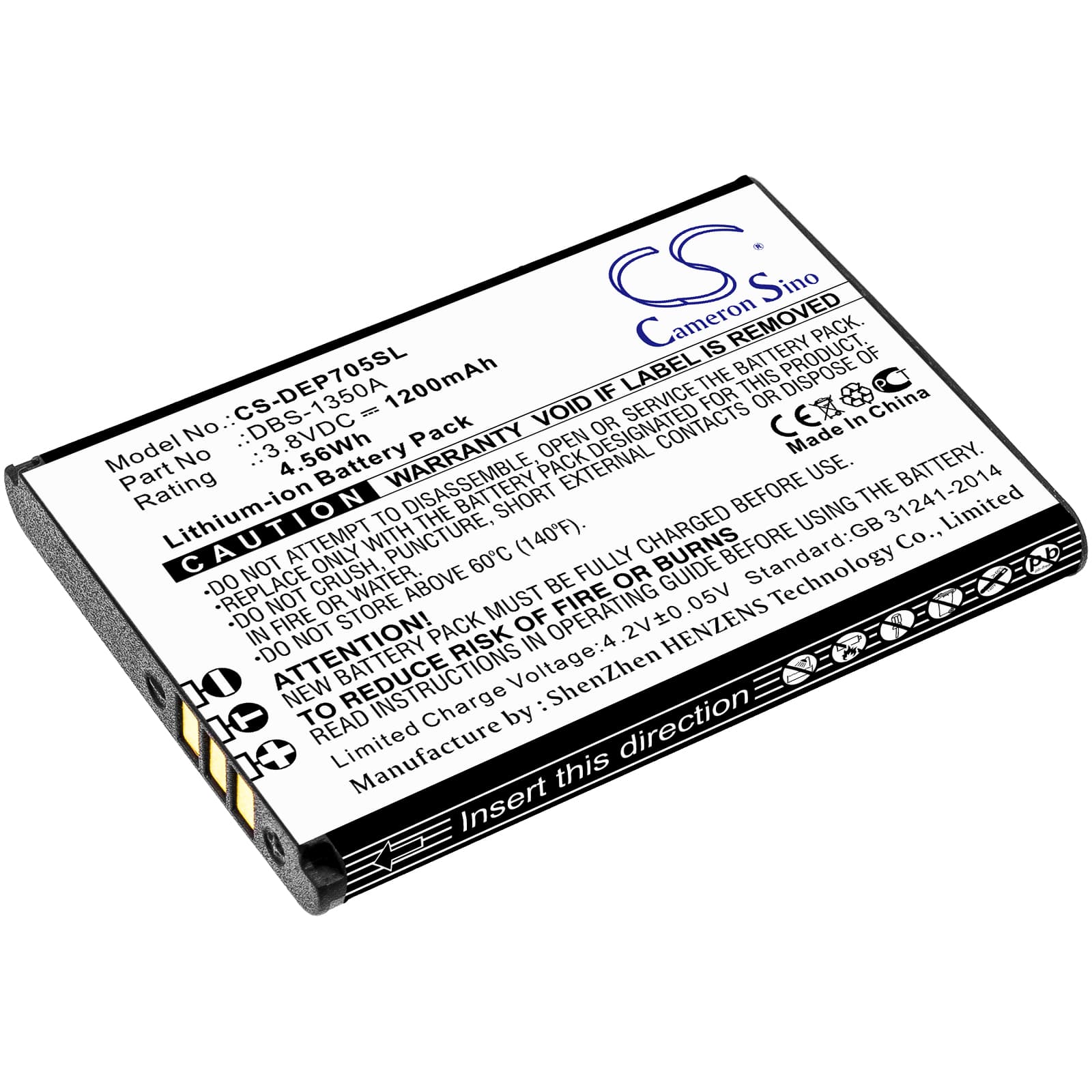 Replacement Battery for Doro SmartEasy 7050 - CS-DEP705SL-1.jpg