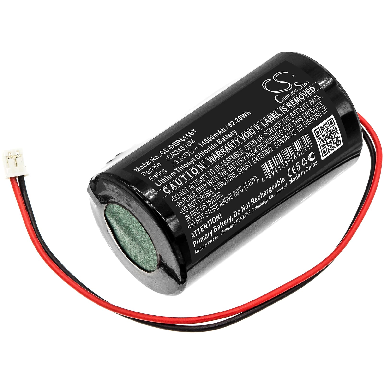 Replacement Battery for Pyronix Enforcer Deltabell Siren Alarm - CS-DER615BT-1.jpg