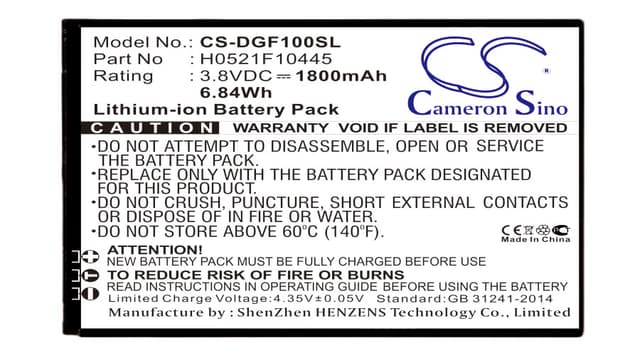Replacement battery
