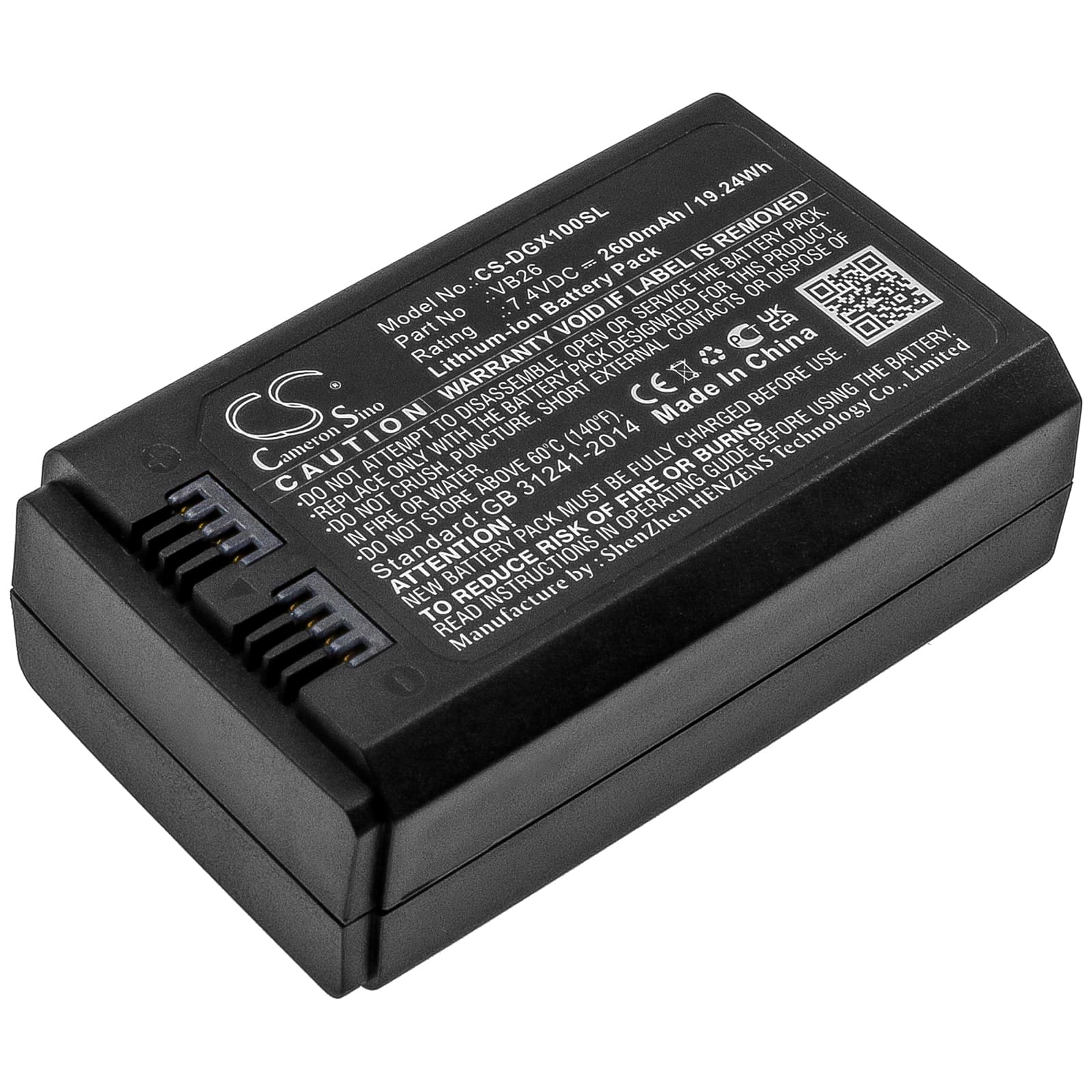 Replacement Battery for GODOX V1 - CS-DGX100SL-1.jpg