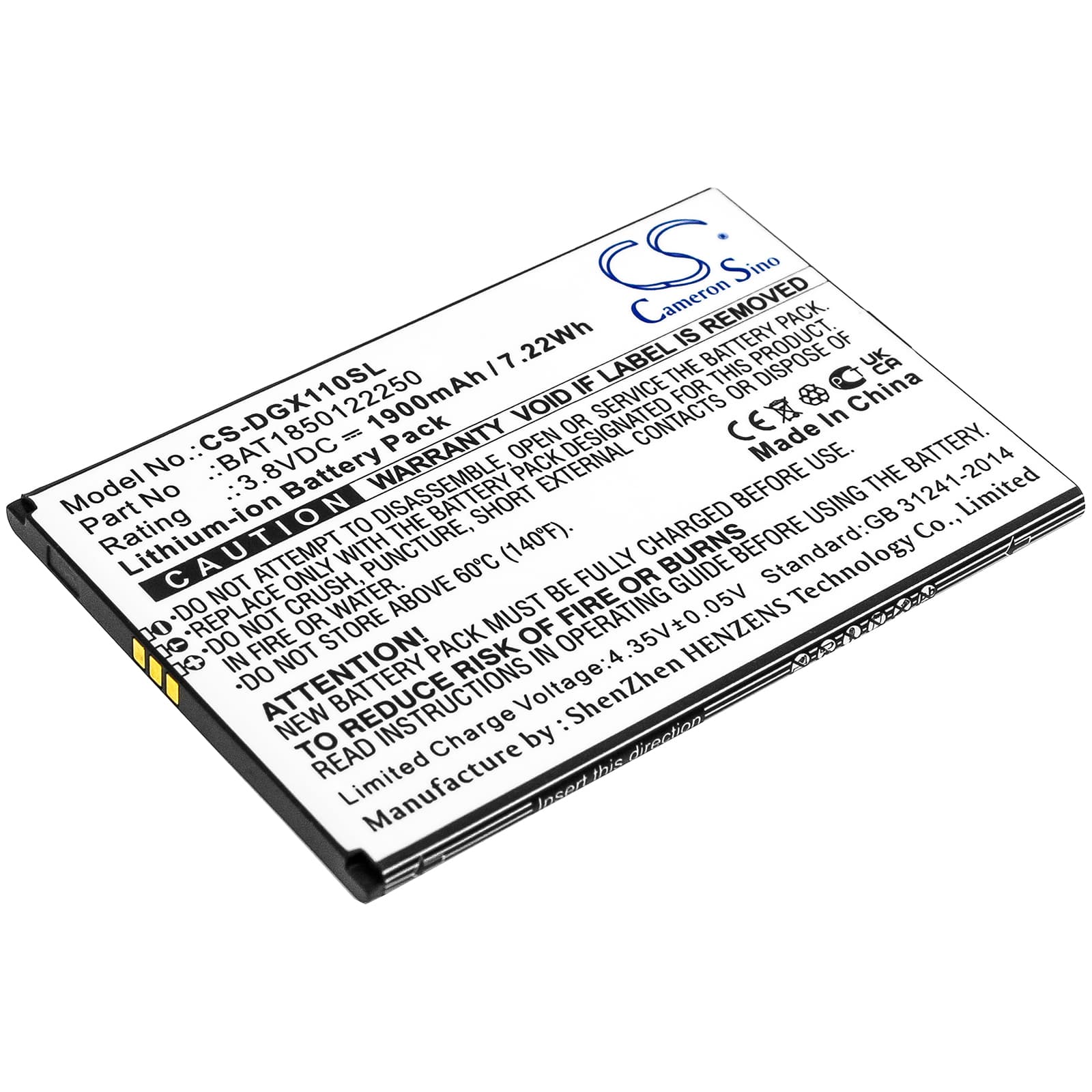 Replacement Battery for Doogee X11 - CS-DGX110SL-1.jpg