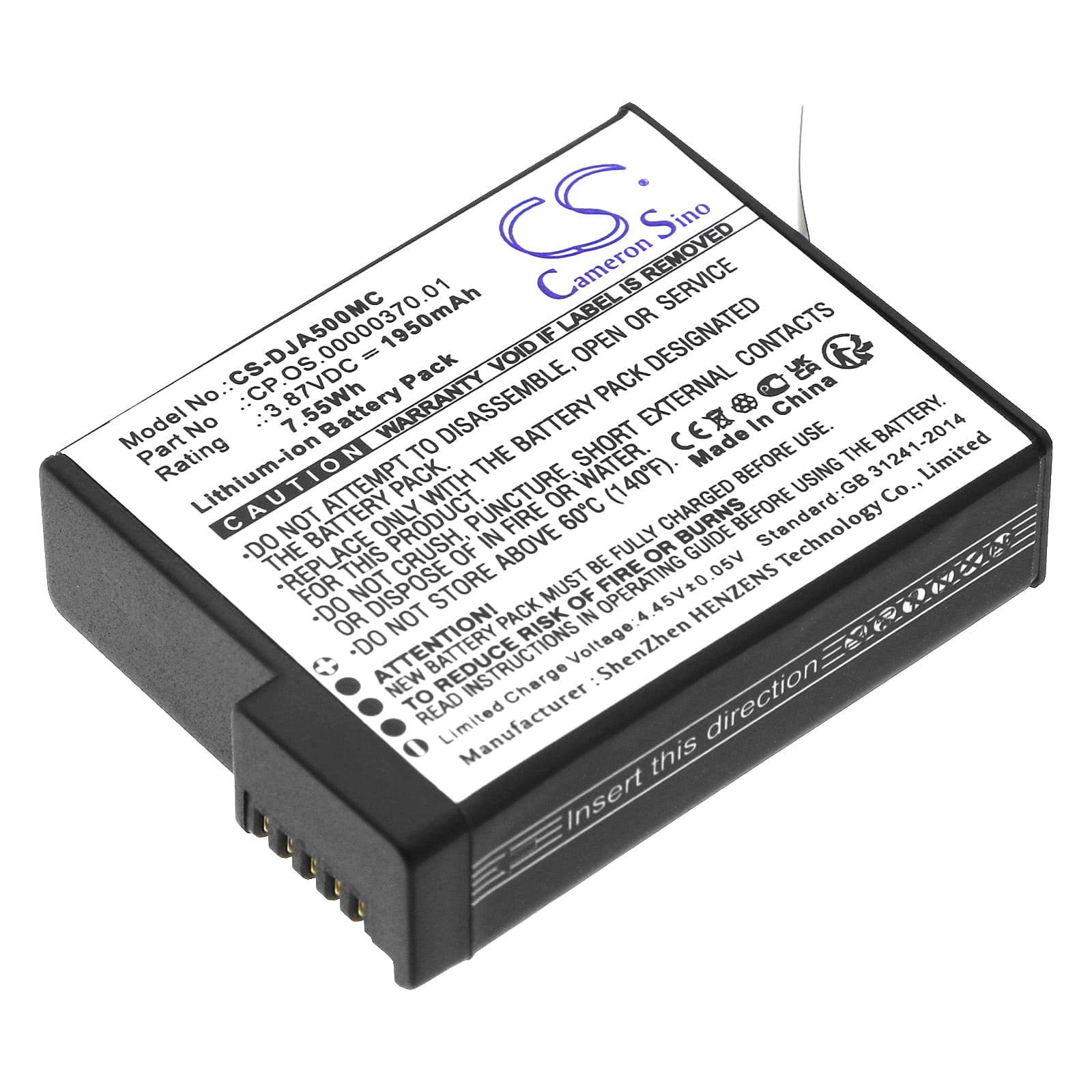 Replacement Battery for DJI Osmo 360 - CS-DJA500MC-1.jpg