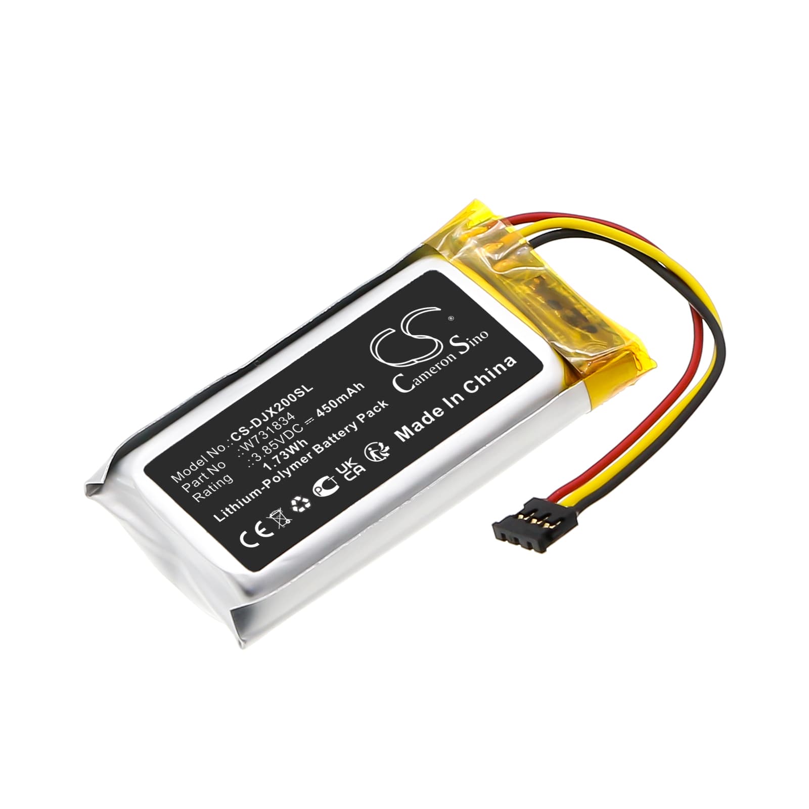 Replacement Battery for DJI MIC 2 Charging Case - CS-DJX200SL-1.jpg