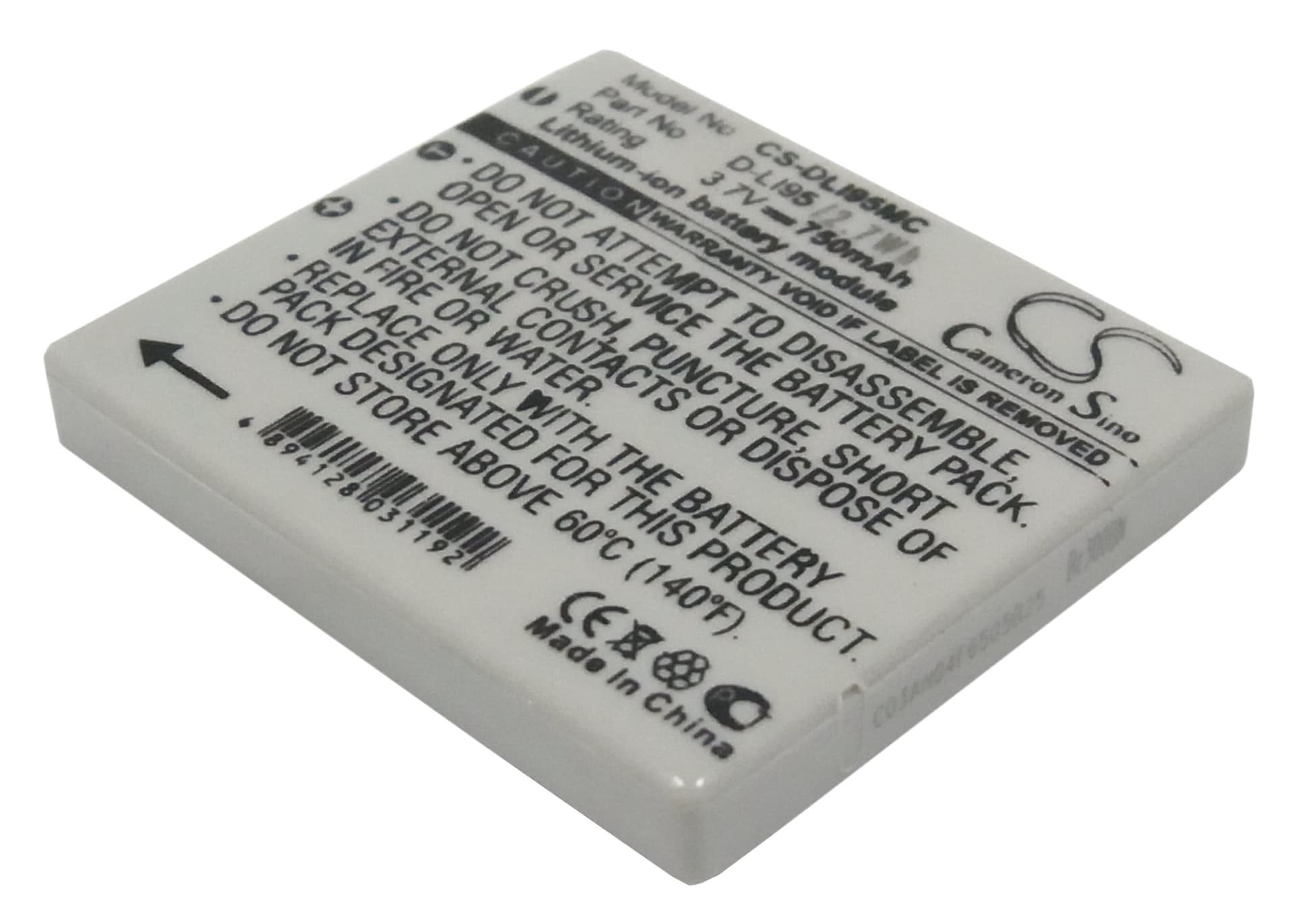 Replacement Battery for Pentax Optio E75