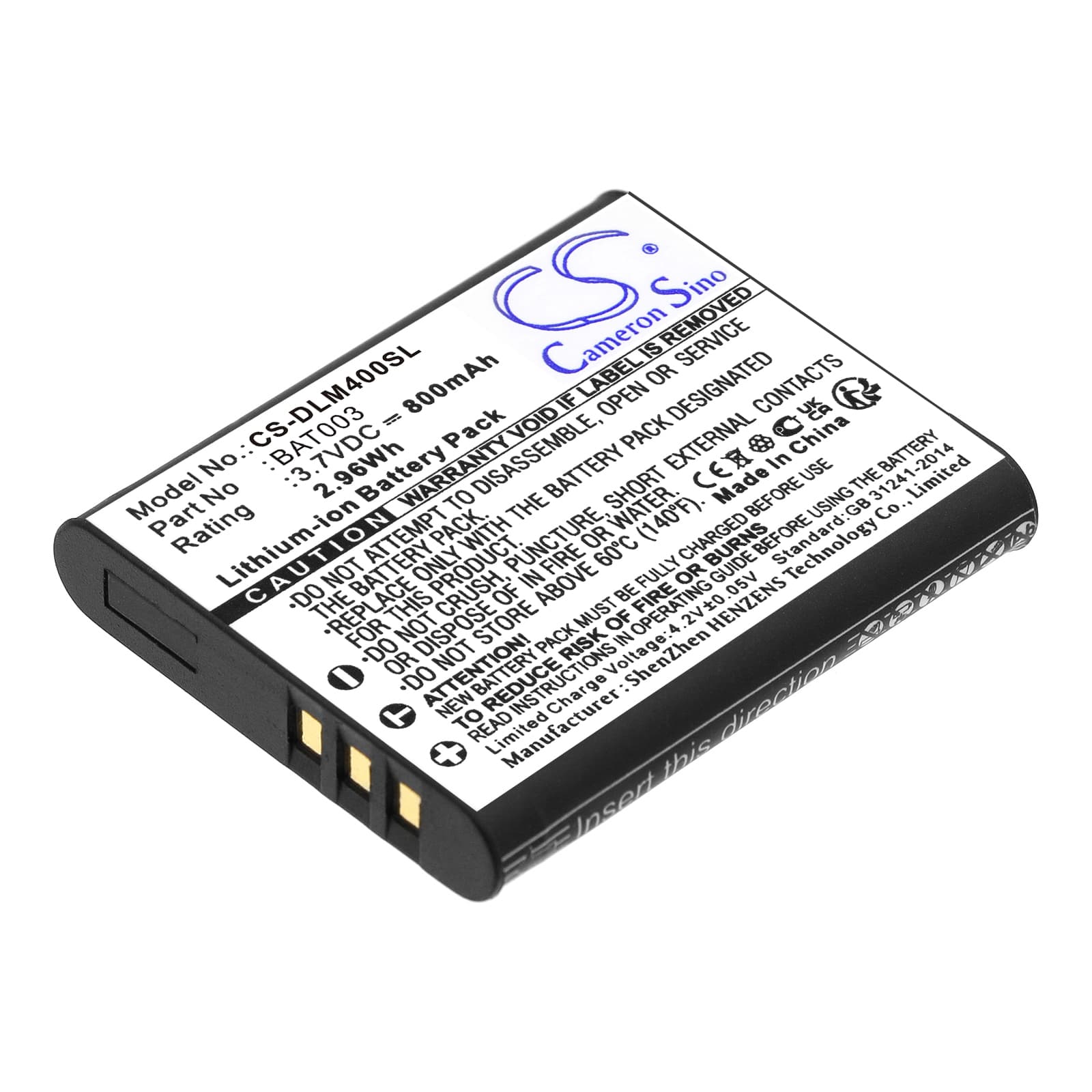 Replacement Battery for DLX Luxe TM40 - CS-DLM400SL-1.jpg