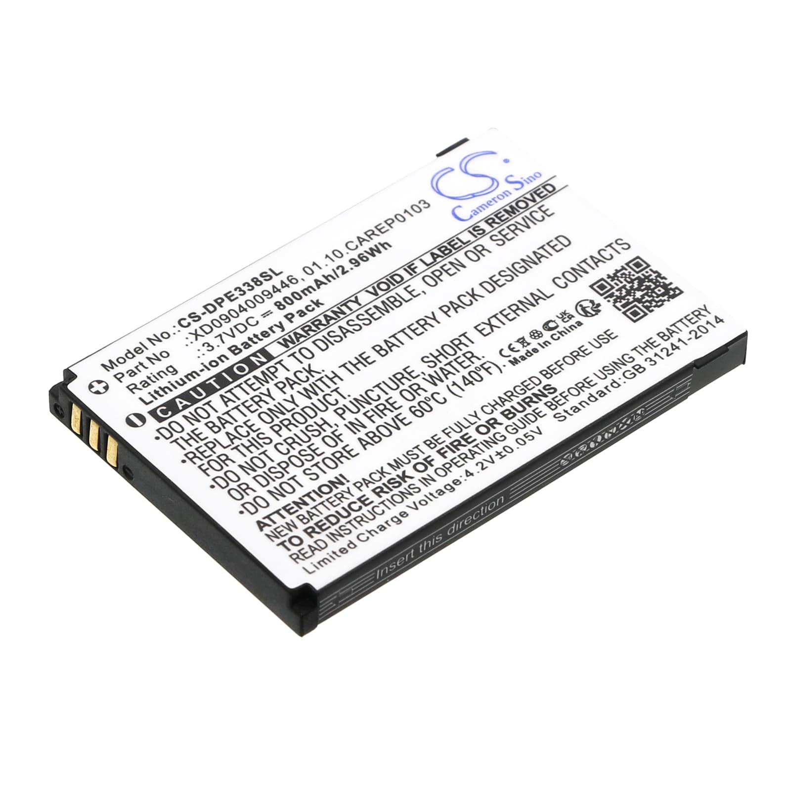 Replacement Battery for Doro PhoneEasy 338 - CS-DPE338SL-1.jpg