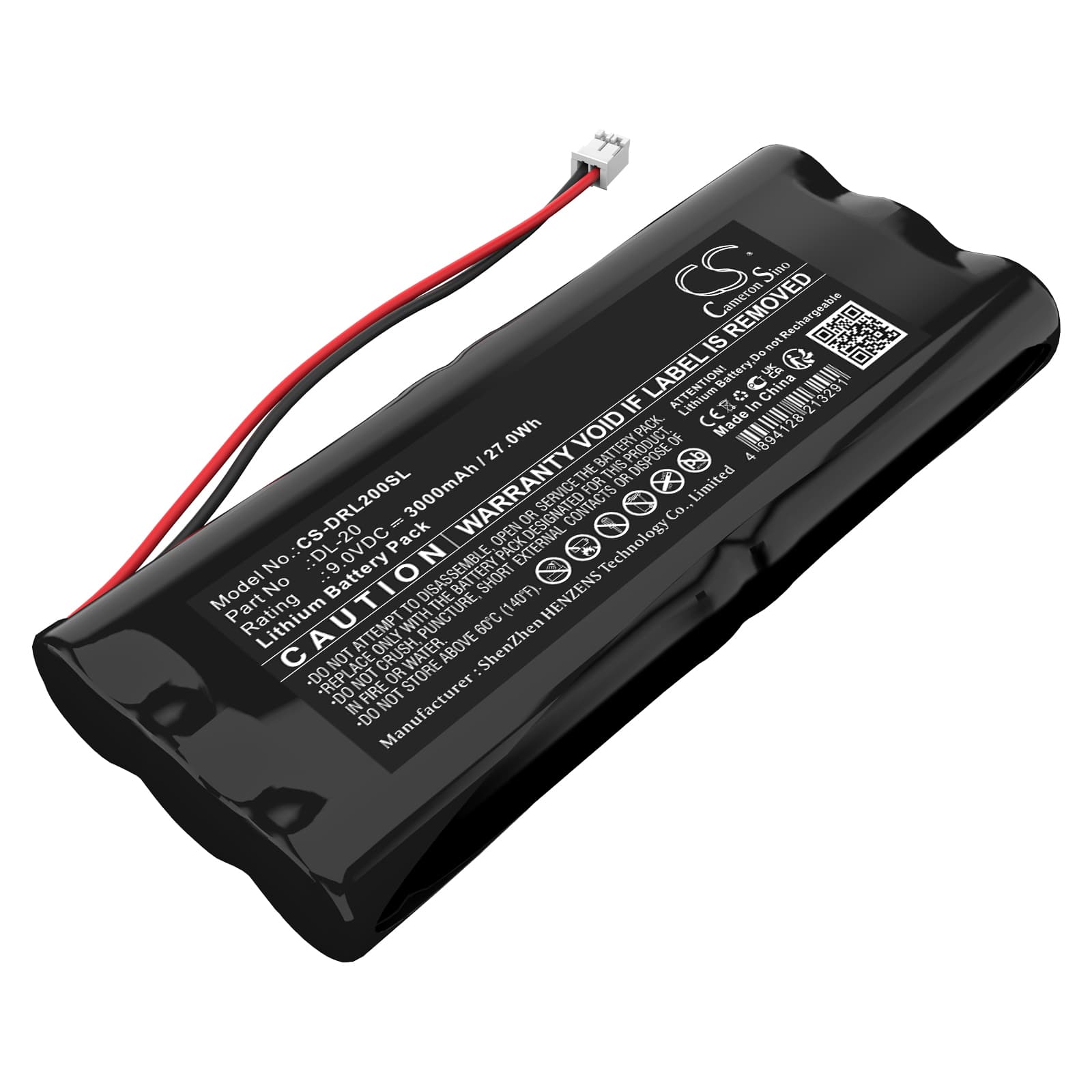 Replacement Battery for Intellikey 100225 - CS-DRL200SL-1.jpg