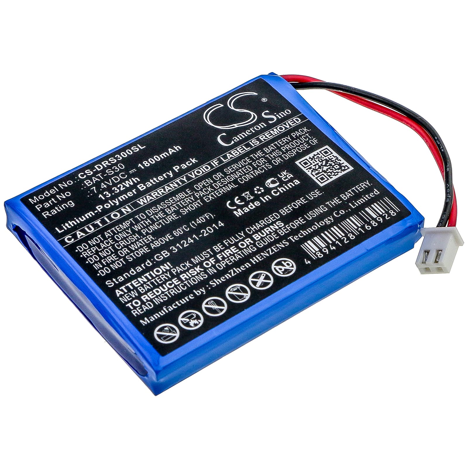 Replacement Battery for Deviser S30