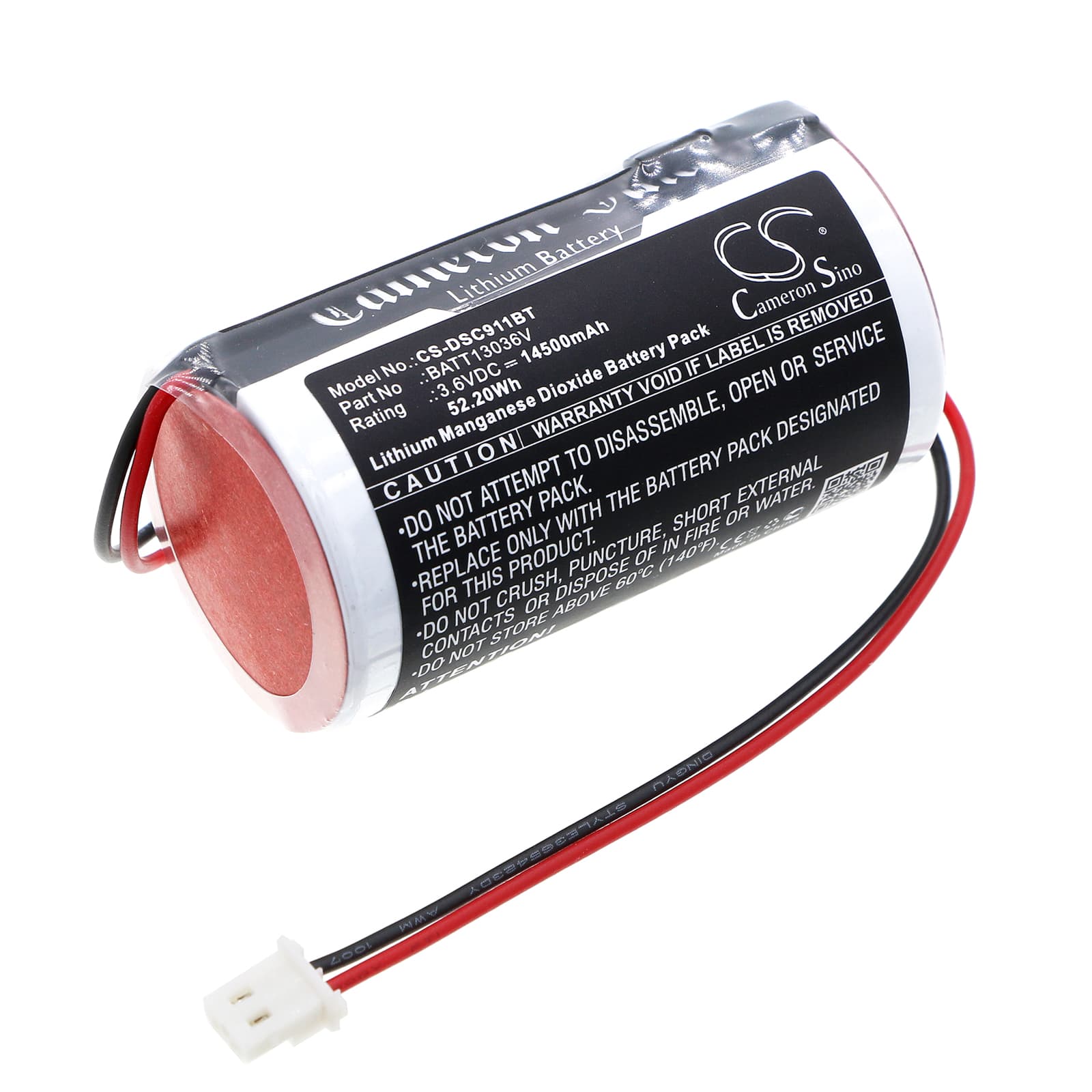 Replacement Battery for DSC PowerG PG9911 Siren - CS-DSC911BT-1.jpg
