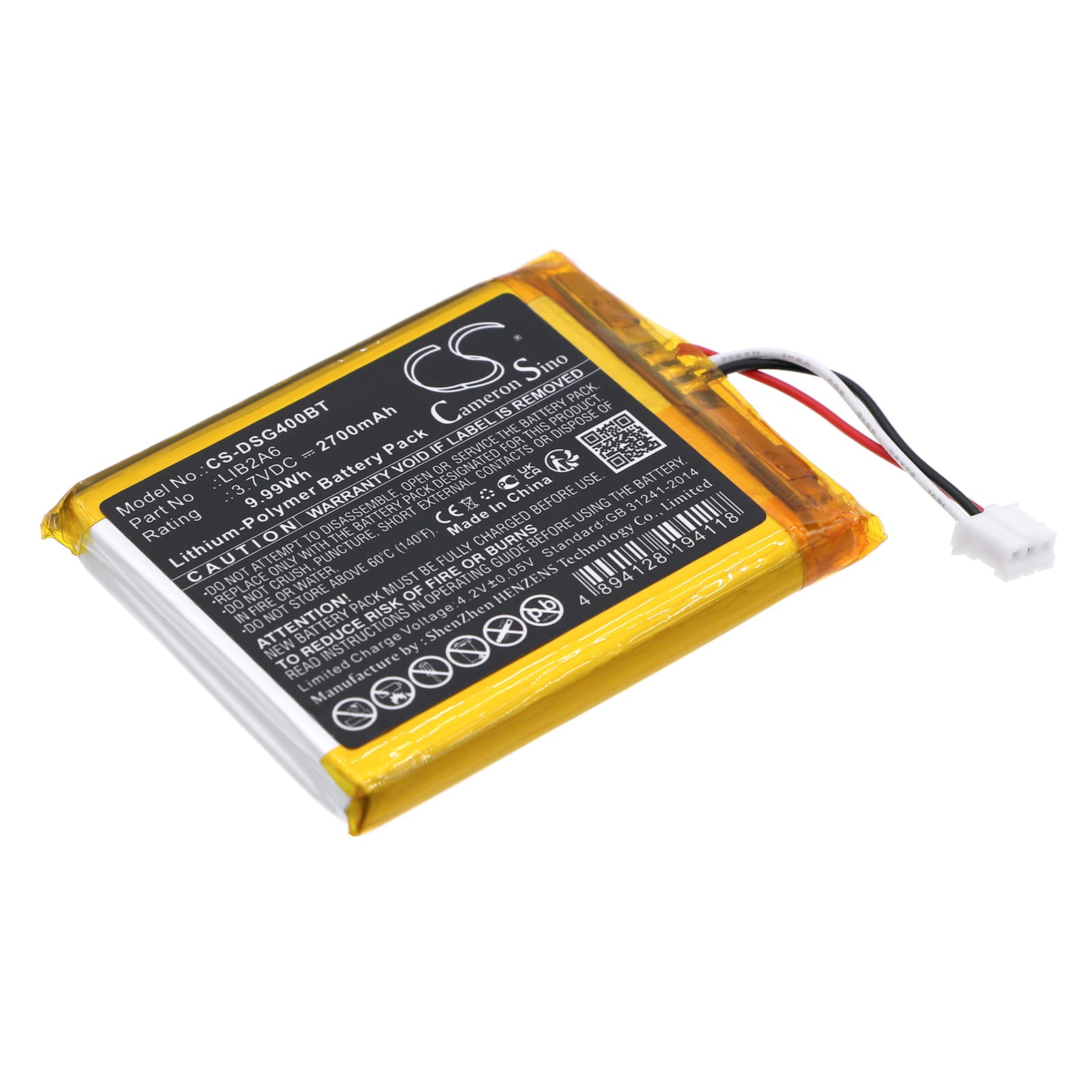 Replacement Battery for Visonic BGS-220 - CS-DSG400BT-1.jpg