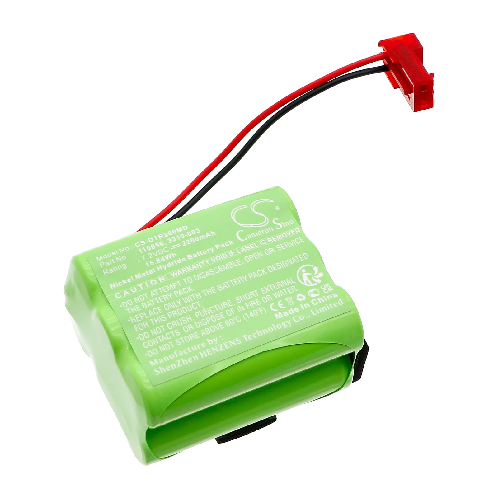 Replacement Battery for Quest Oxitest 2000 - CS-DTR200MD-1.jpg