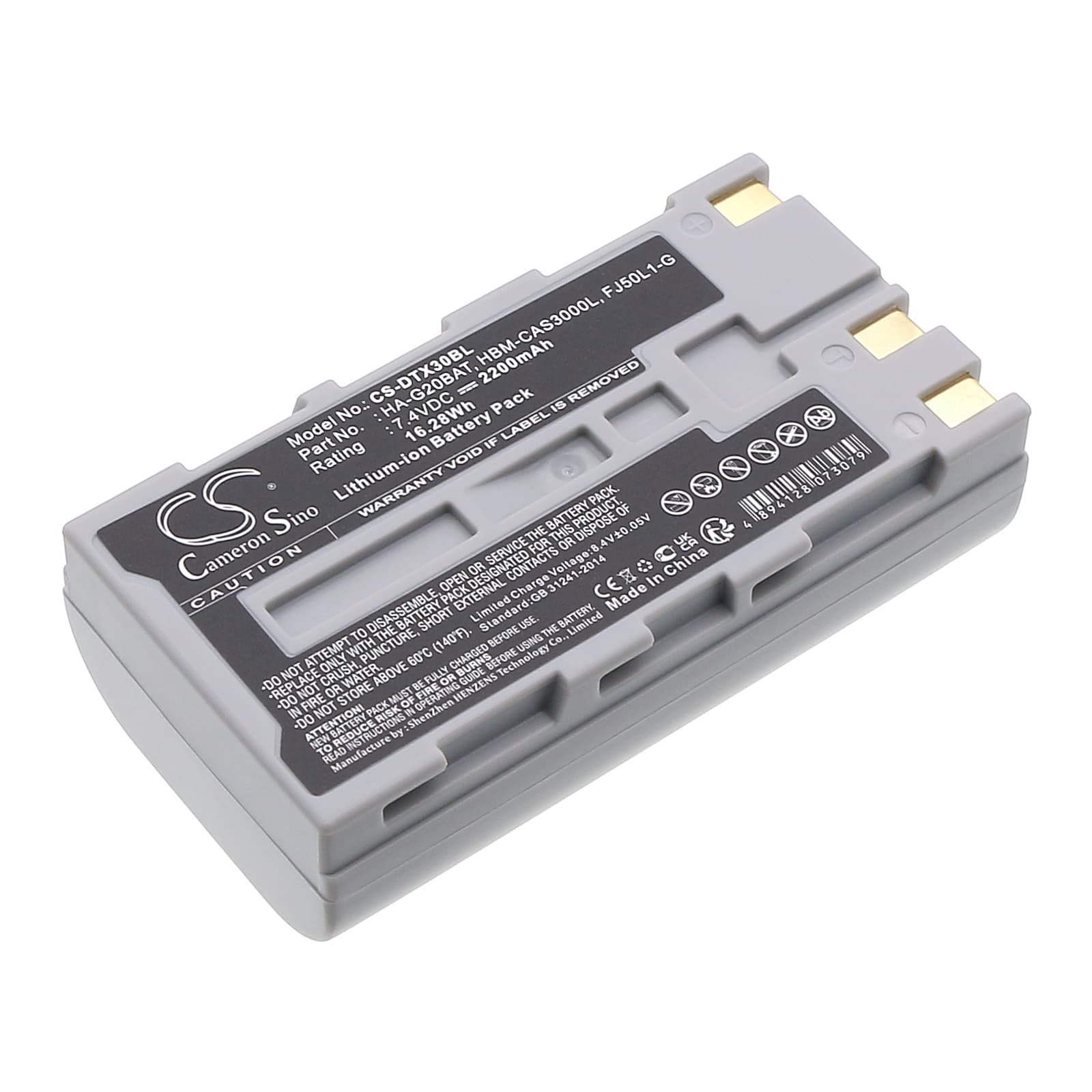 Replacement Battery for Casio DT-X30 - CS-DTX30BL-1.jpg