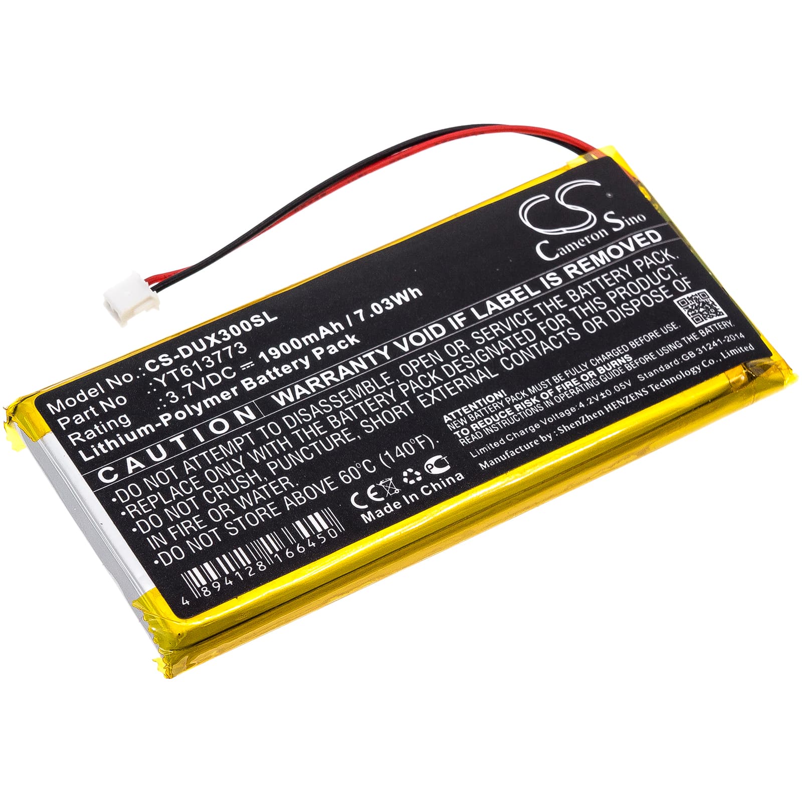 Replacement Battery for XDUOO X3 - CS-DUX300SL-1.jpg