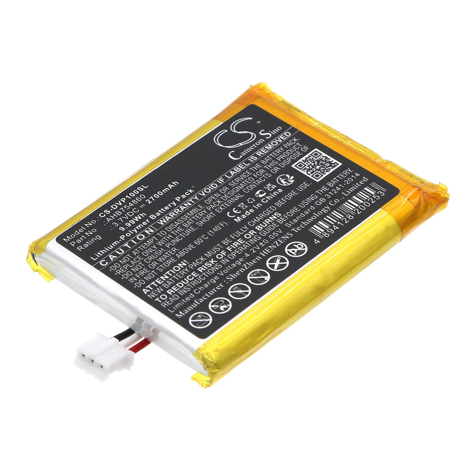 Replacement Battery for Divoom Ditoo Pro - CS-DVP100SL-1.jpg