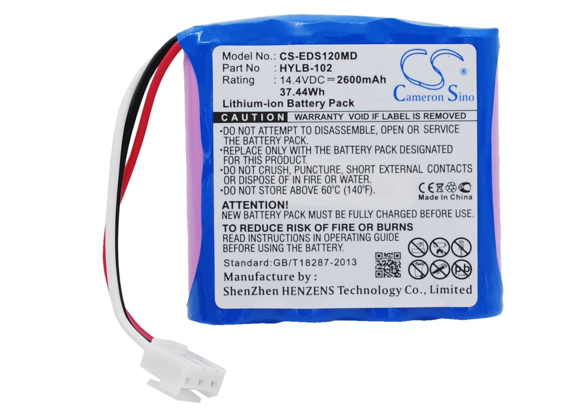 Replacement Battery for COMEN CM-1200B ECG - CS-EDS120MD-1.jpg