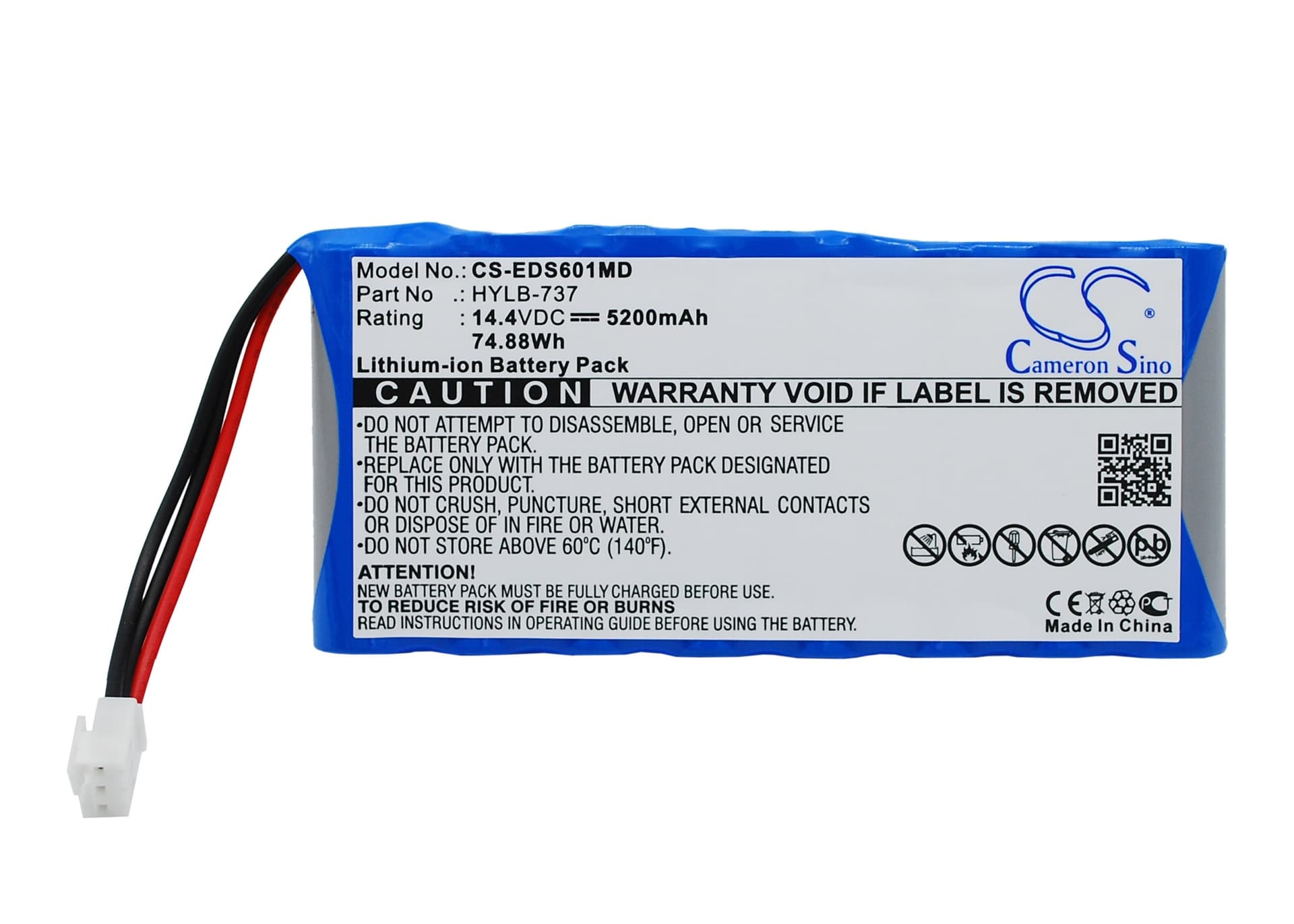 Replacement Battery for Burdick SE-1200 Express EKG