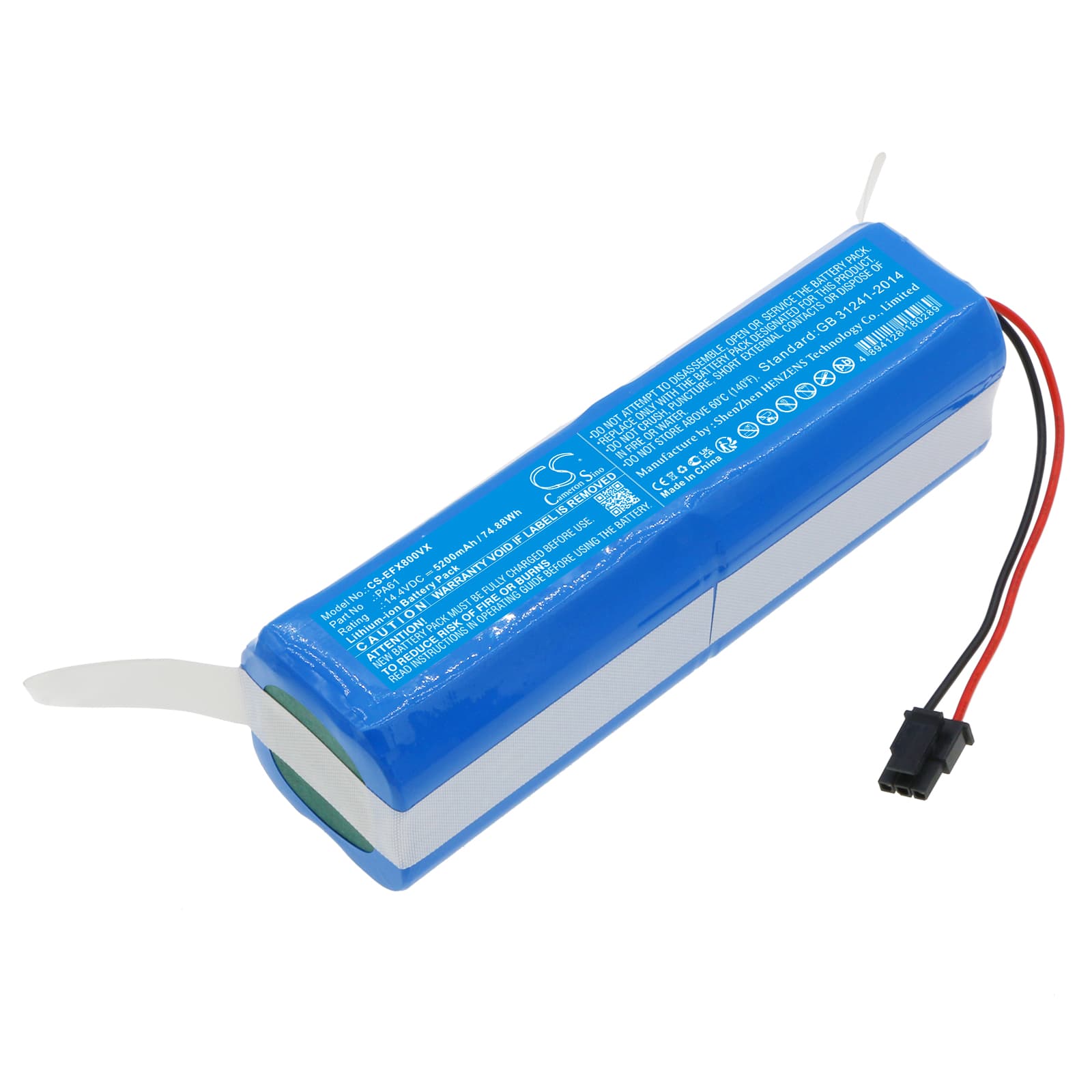 Replacement Battery for Eufy T2261311-F - CS-EFX800VX-1.jpg