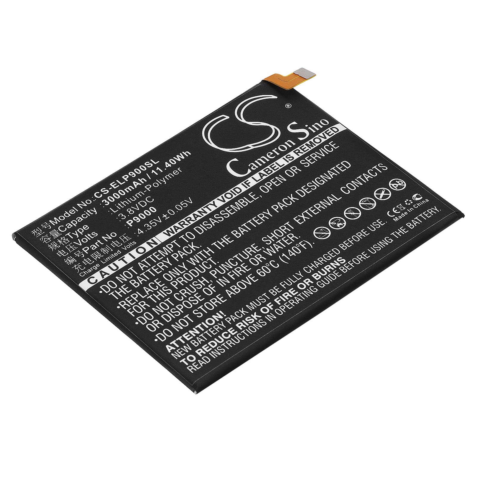 Replacement Battery for Elephone P9000 - CS-ELP900SL-1.jpg
