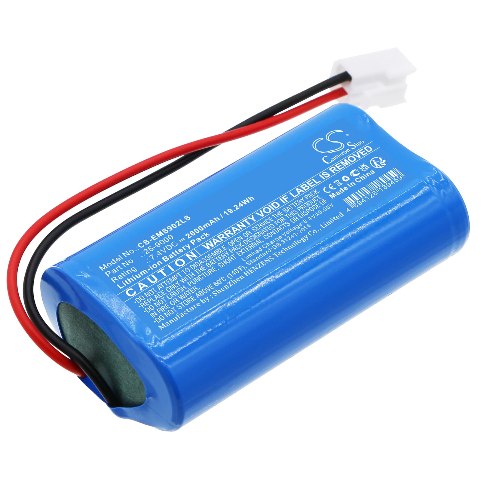Replacement Battery for SATCO/NUVO Freedom Emergency Fixture ( 25-9000 ) - CS-EMS902LS-1.jpg