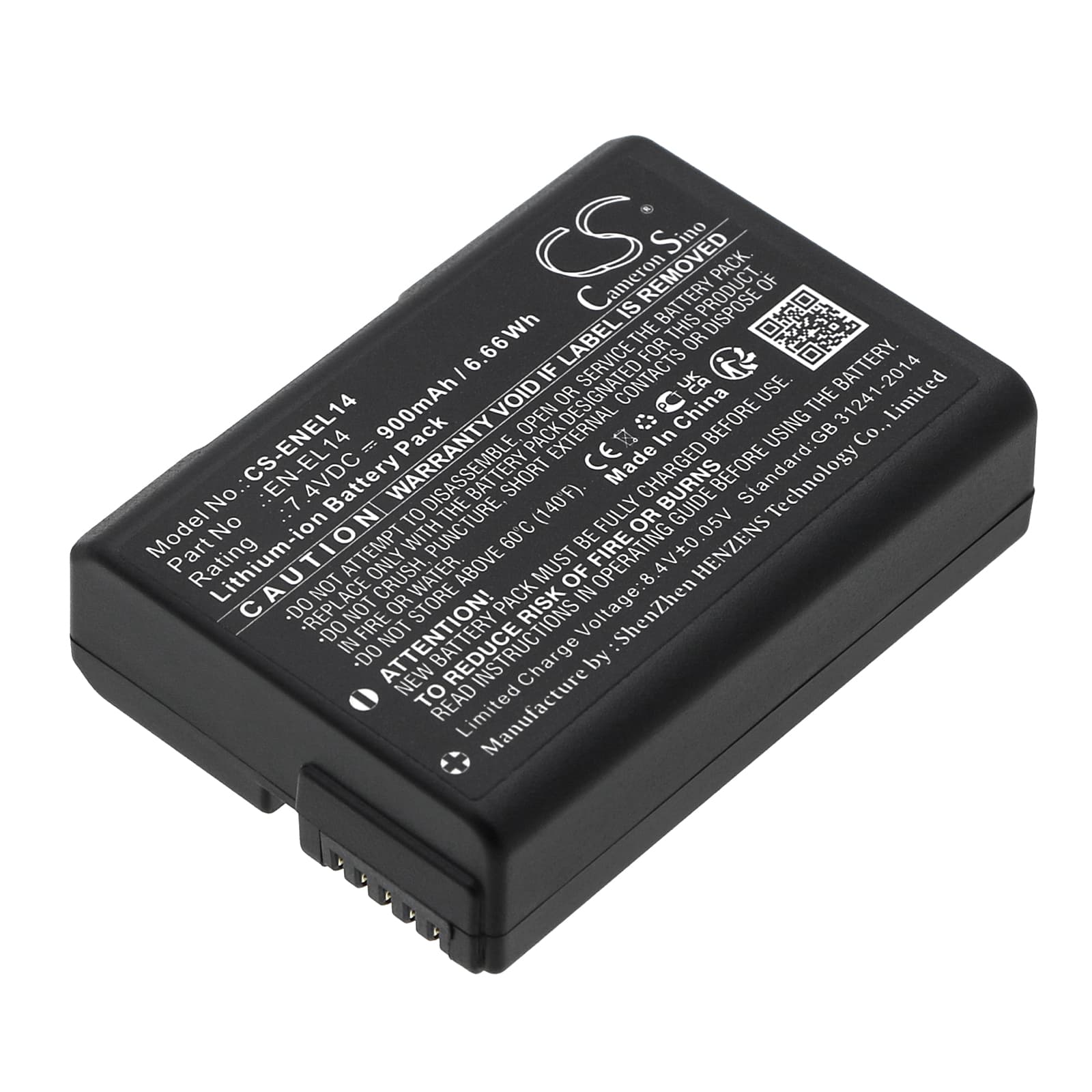 Replacement Battery for NiKon Coolpix P7000 - CS-ENEL14-1.jpg