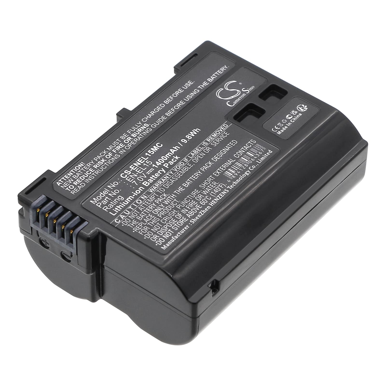 Replacement Battery for NiKon Coolpix D7000 - CS-ENEL15MC-1.jpg