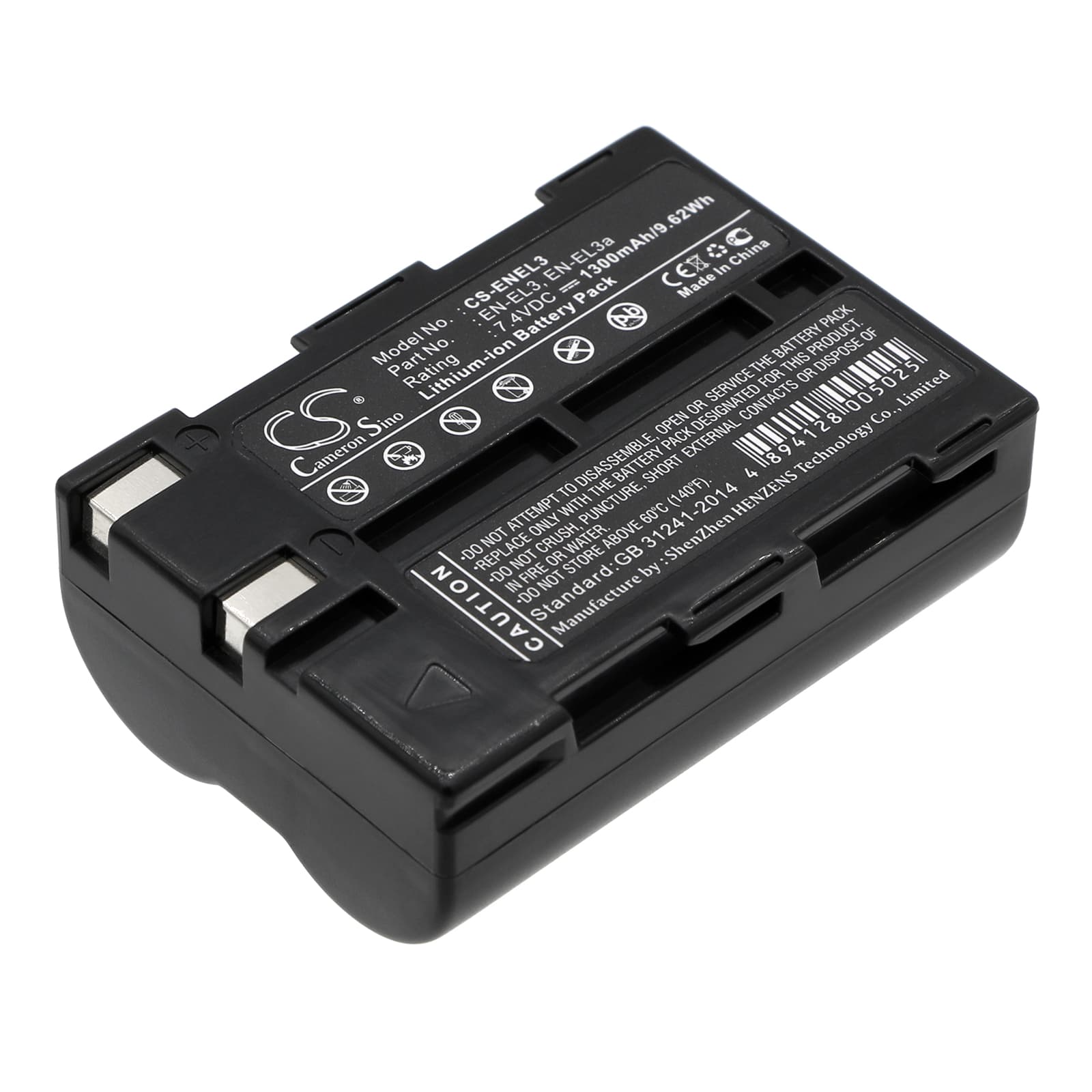 Replacement Battery for NiKon D100 - CS-ENEL3-1.jpg