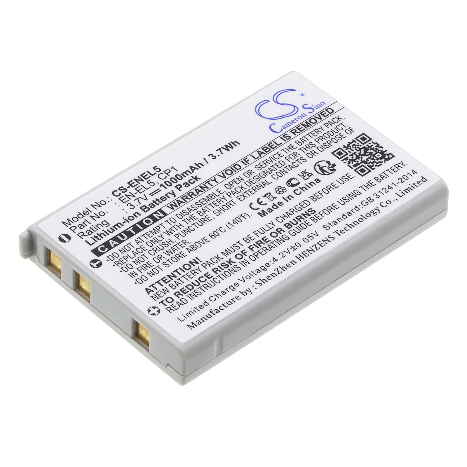 Replacement Battery for NiKon Coolpix 3700 - CS-ENEL5-1.jpg