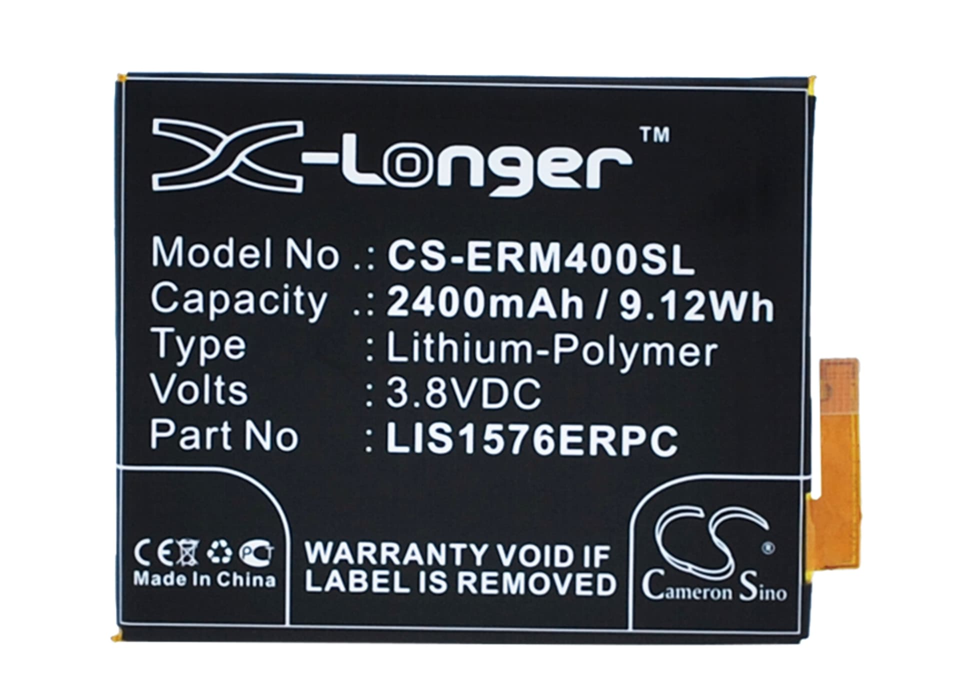 Replacement Battery for Sony Ericsson Xperia M4 - CS-ERM400SL-1.jpg