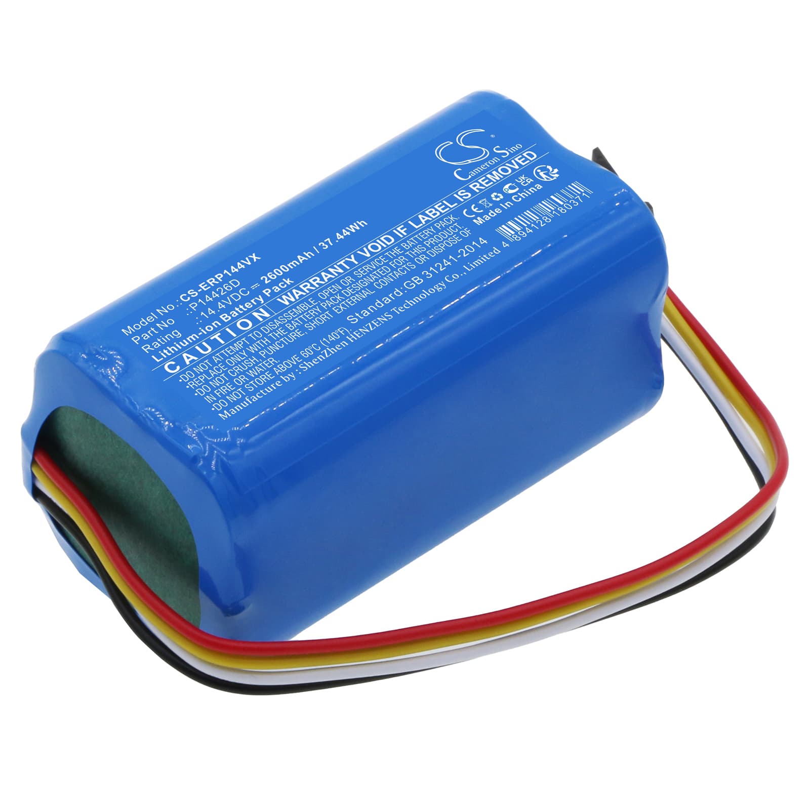 Replacement Battery for Eureka Groove Robot Vacuum - CS-ERP144VX-1.jpg