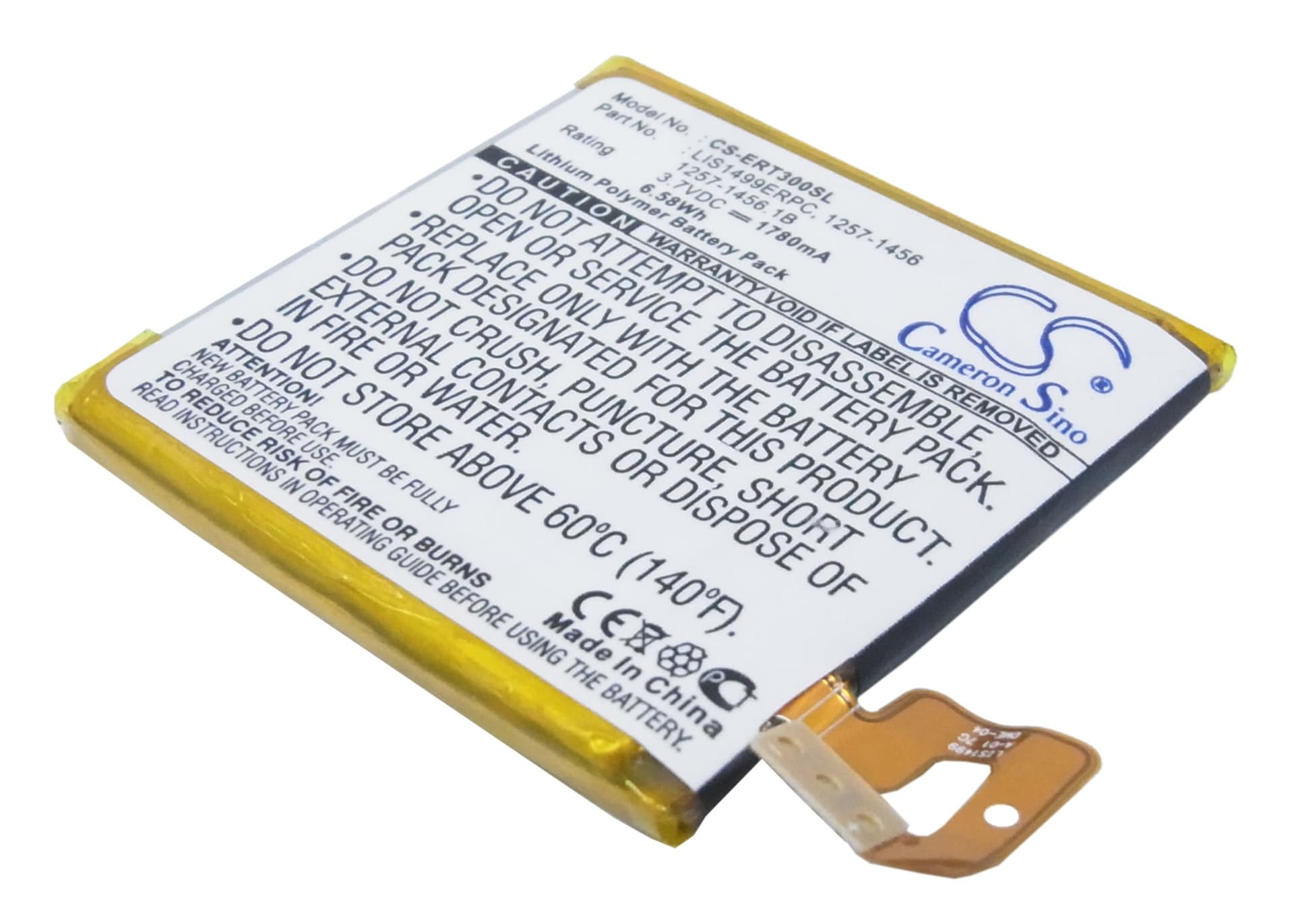 Replacement Battery for Sony Ericsson Xperia T LT30p - CS-ERT300SL-1.jpg