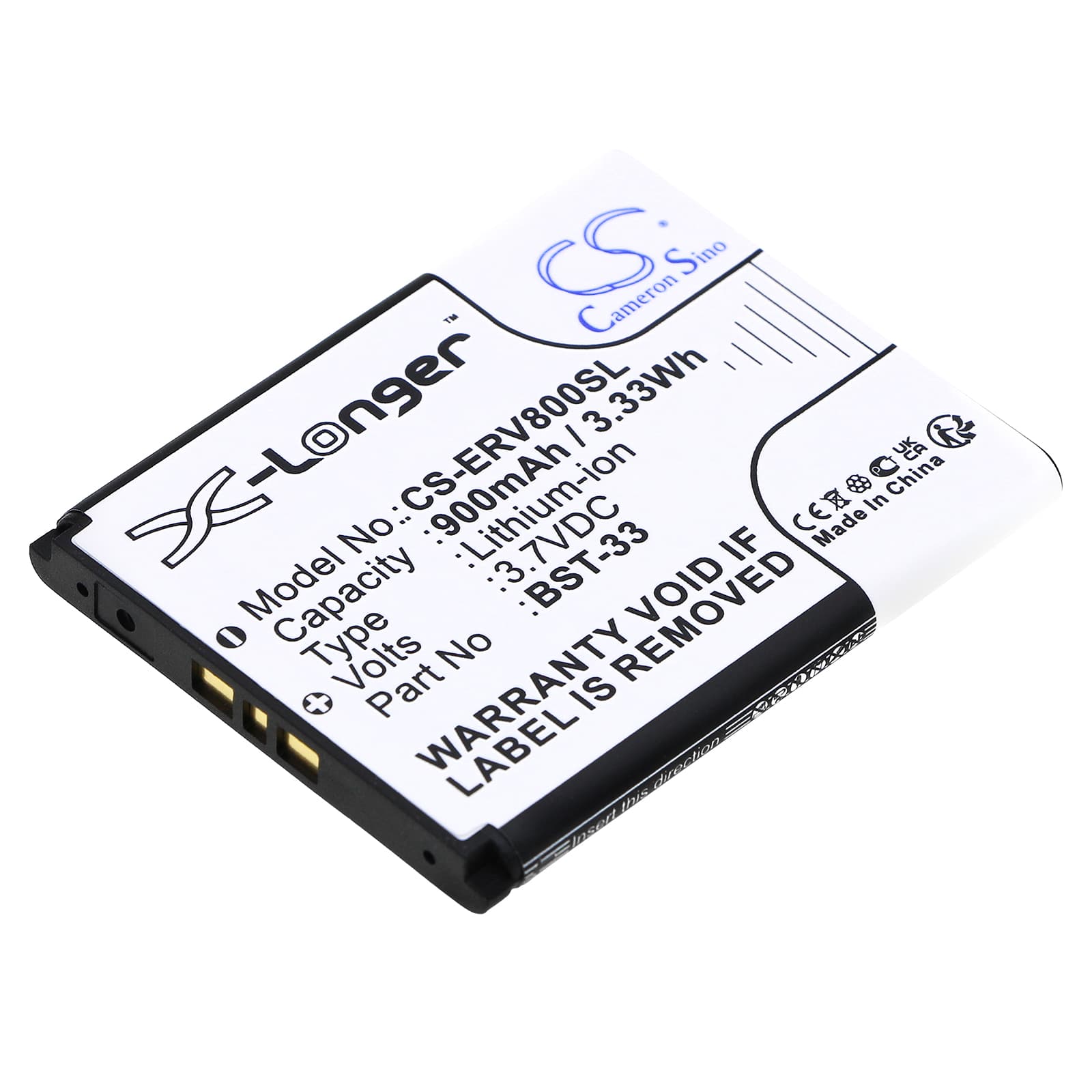 Replacement Battery for Sony Ericsson Z800 - CS-ERV800SL-1.jpg