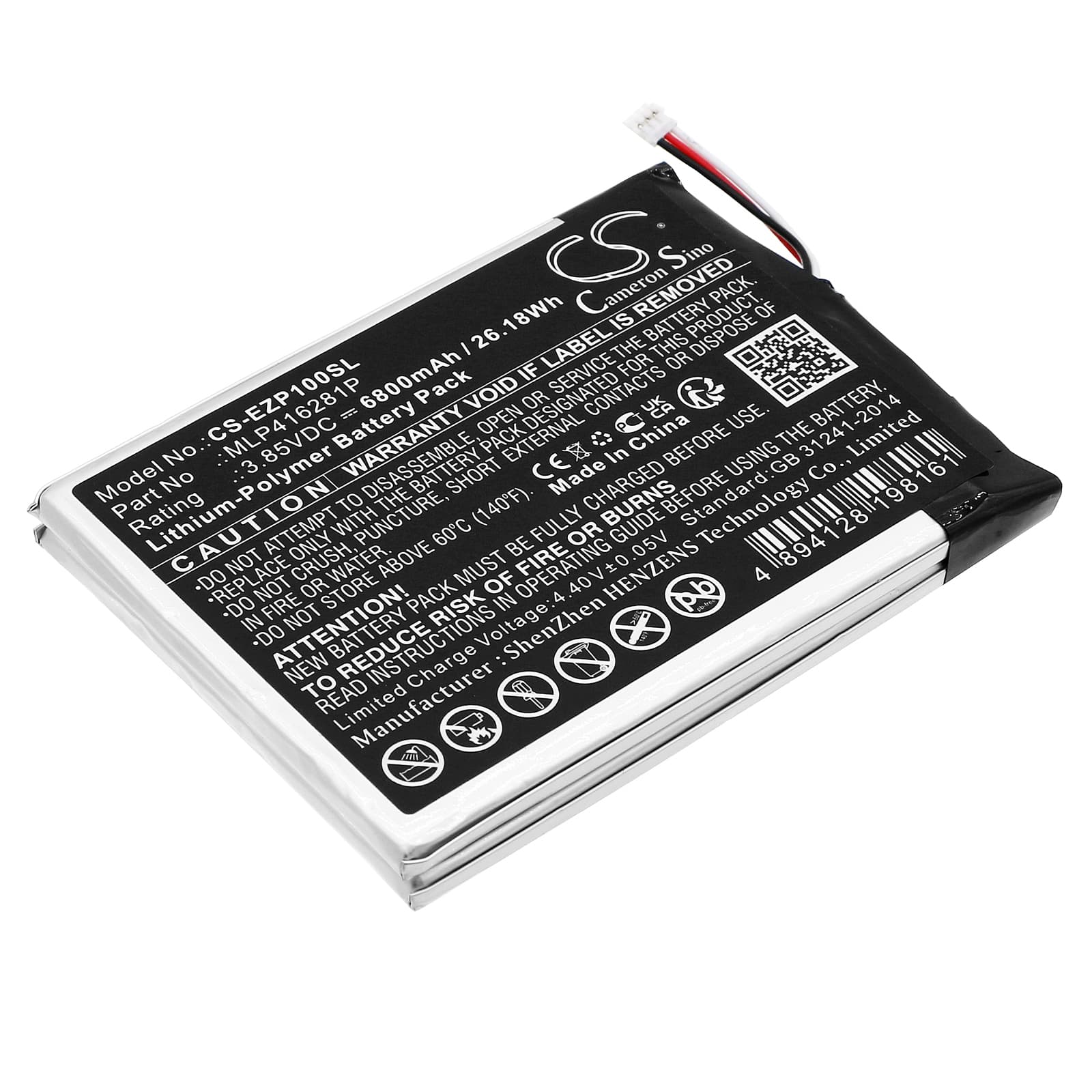 Replacement Battery for Ezviz DP1S - CS-EZP100SL-1.jpg