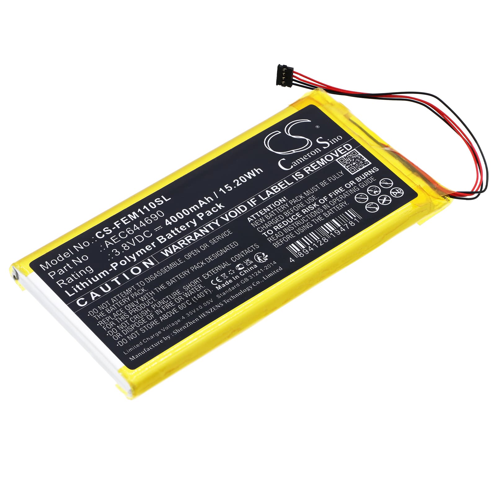 Replacement Battery for Fiio M11 - CS-FEM110SL-1.jpg