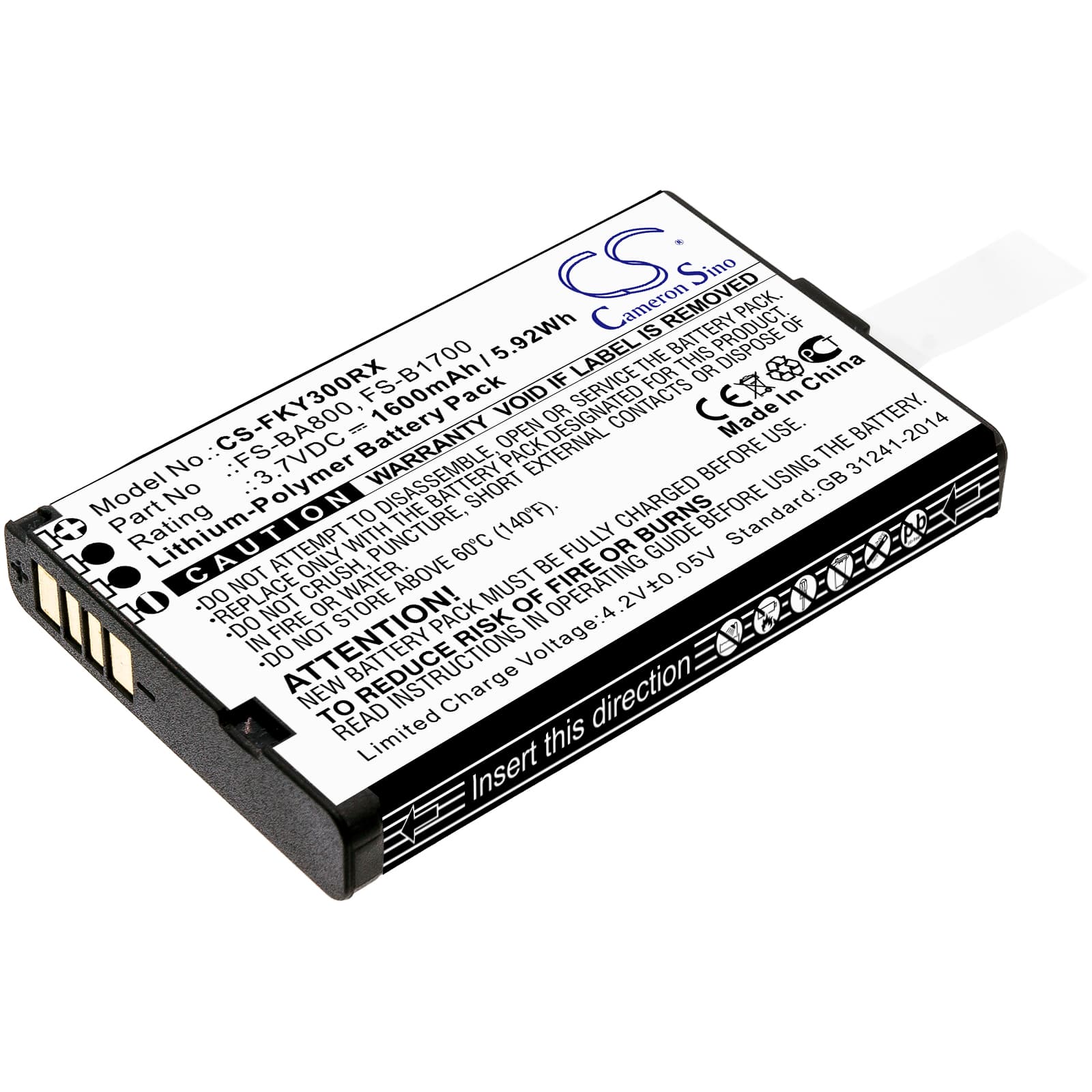 Replacement Battery for Flysky FS-GT3C - CS-FKY300RX-1.jpg