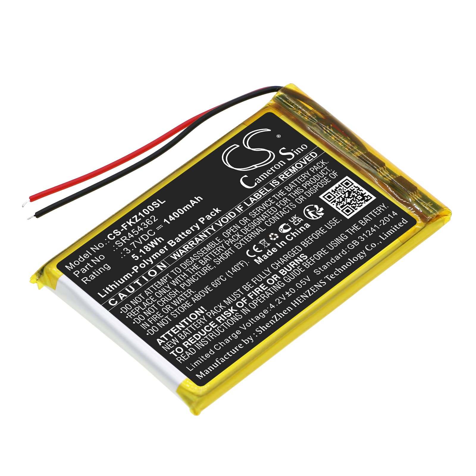 Replacement Battery for Falk FA Z10 - CS-FKZ100SL-1.jpg