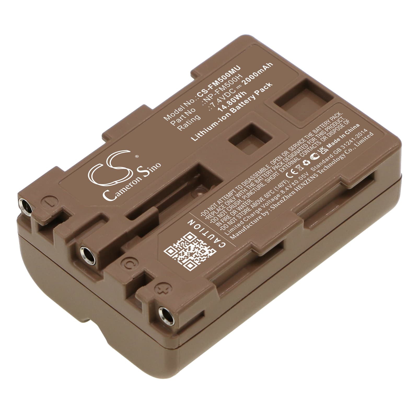 Replacement Battery for Sony DSLR-A100 - CS-FM500MU-1.jpg