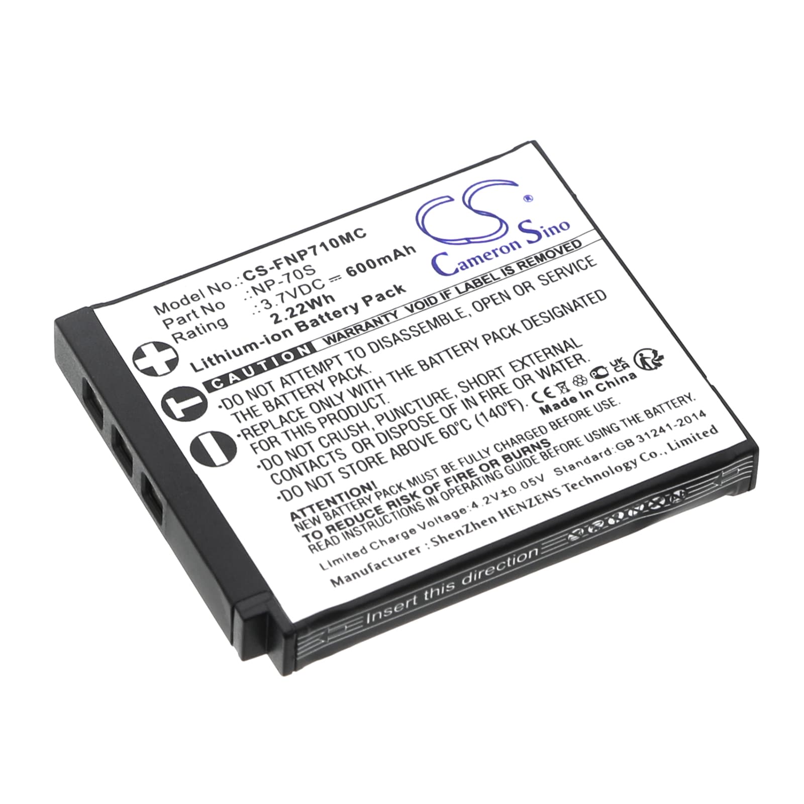 Replacement Battery for Fujifilm Instax Mini 99 - CS-FNP710MC-1.jpg