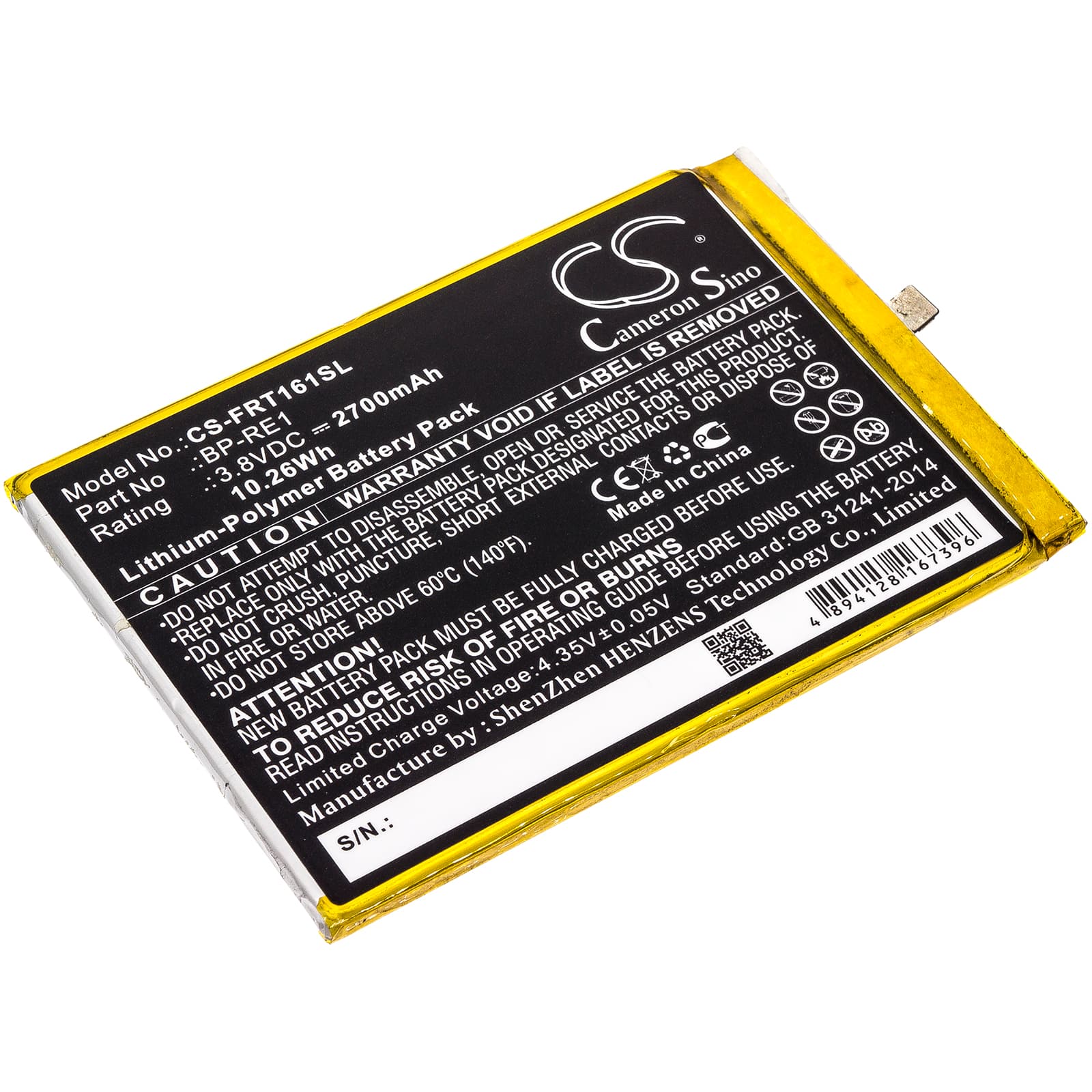 Replacement Battery for FREETEL Samurai Rei - CS-FRT161SL-1.jpg