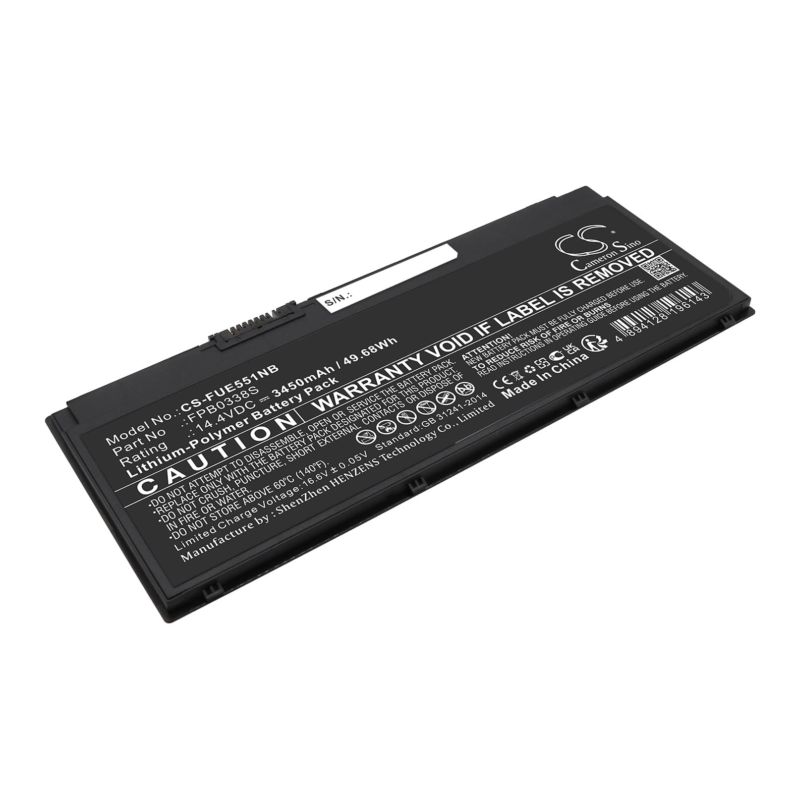Replacement Battery for Fujitsu LifeBook E448-E4480M35SOIT - CS-FUE551NB-1.jpg
