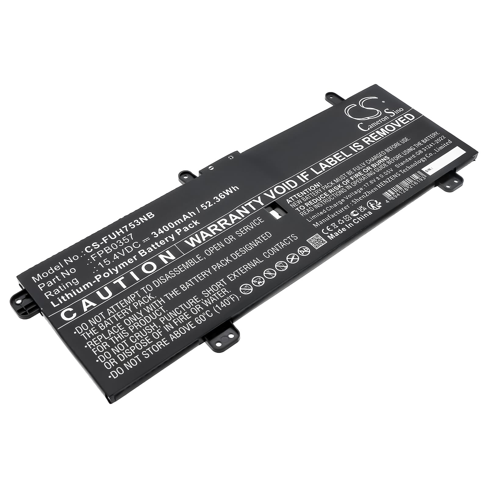 Replacement Battery for Fujitsu LifeBook CH75/E3 - CS-FUH753NB-1.jpg