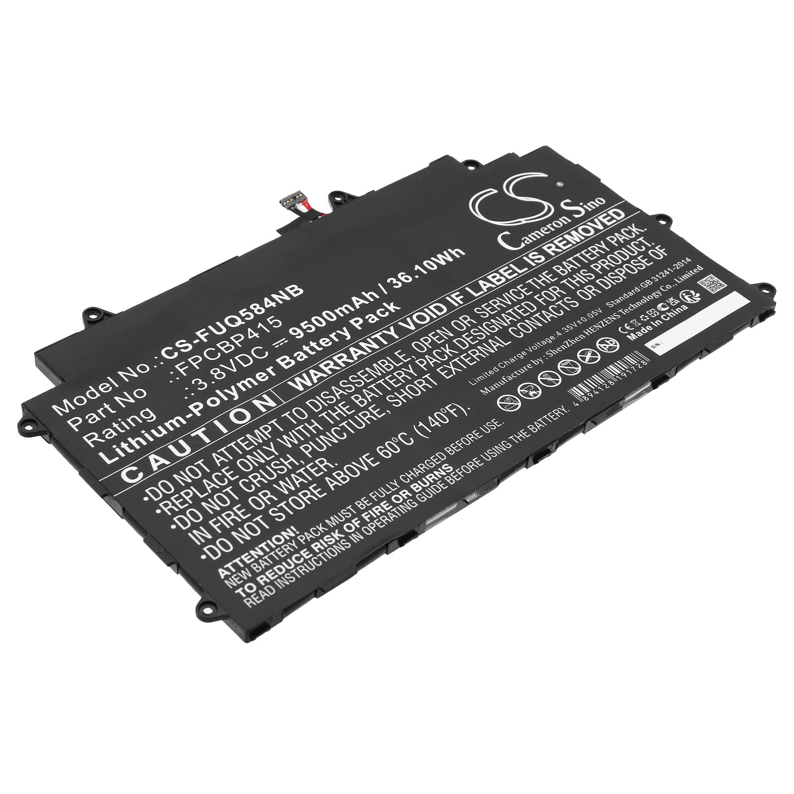 Replacement Battery for Fujitsu Stylistic Q584 - CS-FUQ584NB-1.jpg