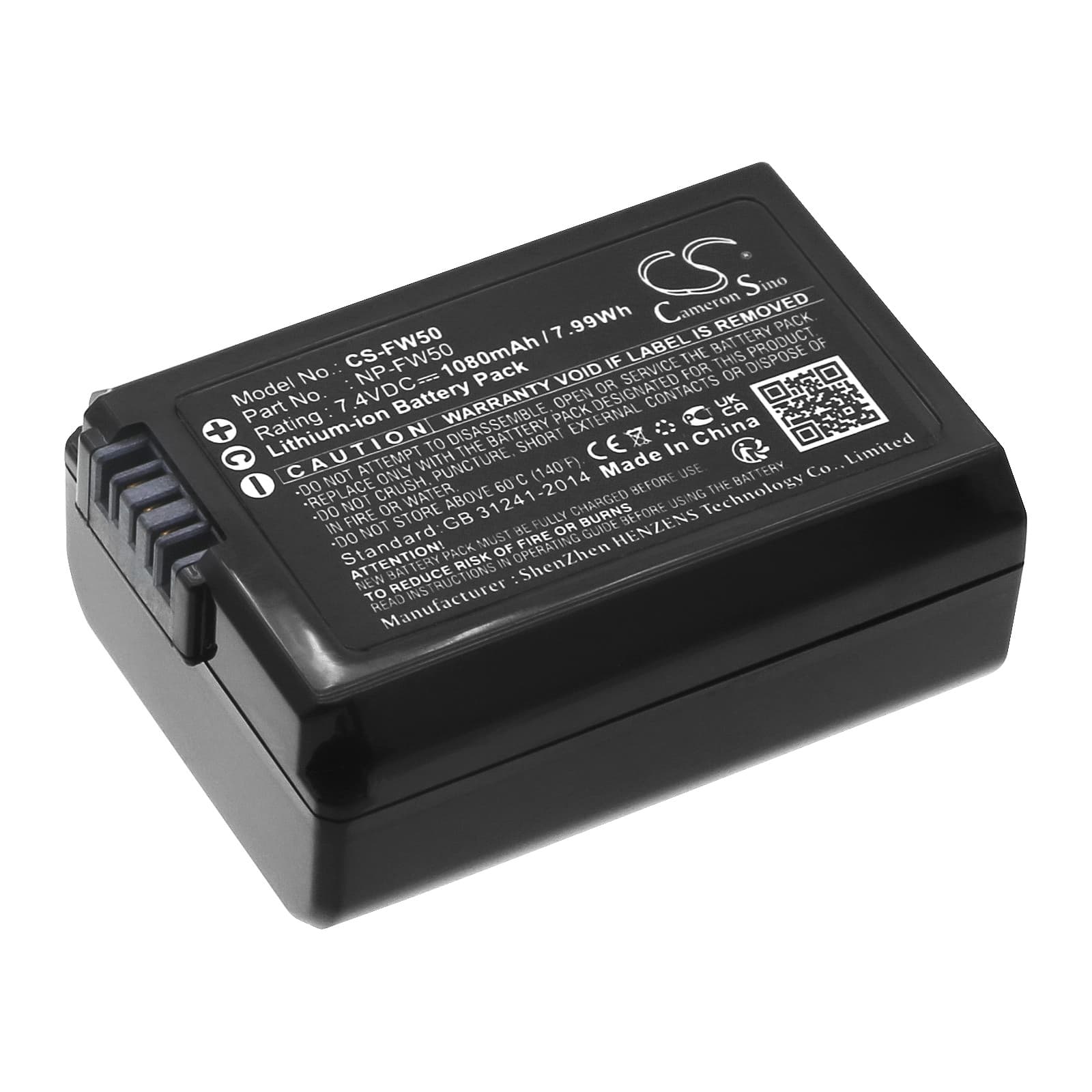 Replacement Battery for Sony NEX-5 - CS-FW50-1.jpg