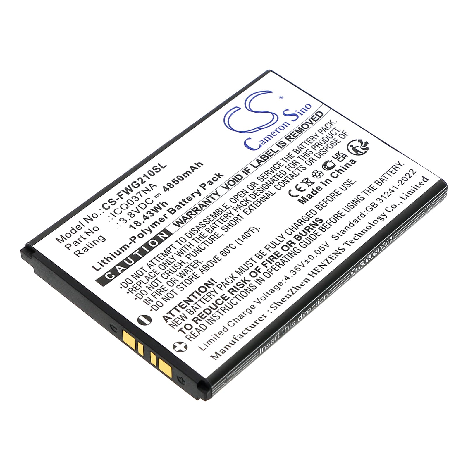 Replacement Battery for T-Mobile ICQ037NA - CS-FWG210SL-1.jpg