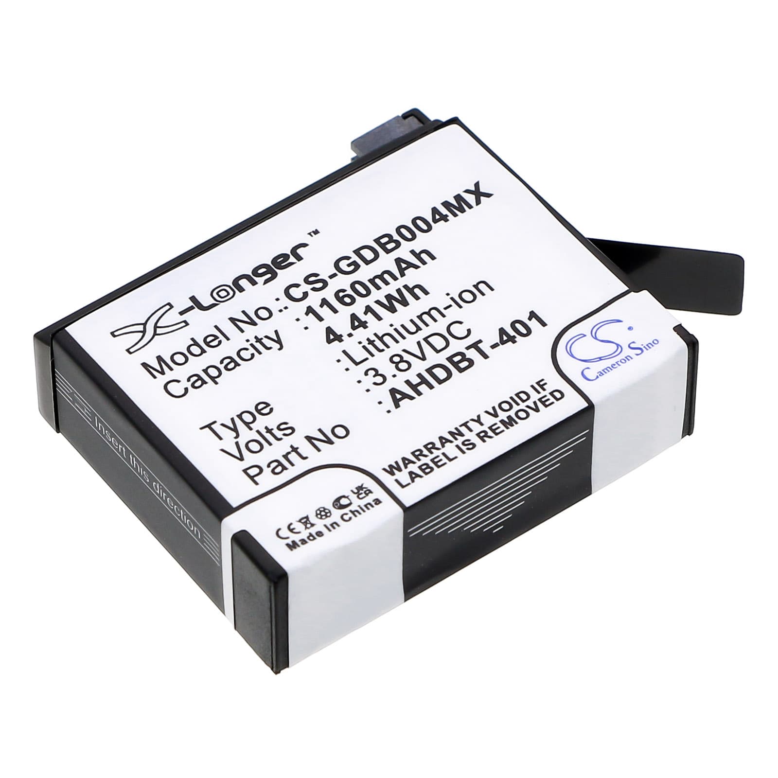 Replacement Battery for GoPro Hero 4 - CS-GDB004MX-1.jpg